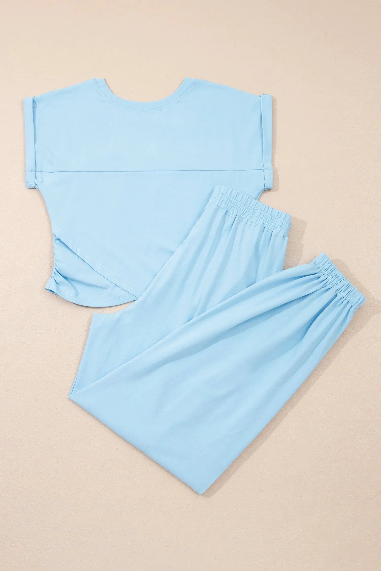 cropped tank top and jogger set