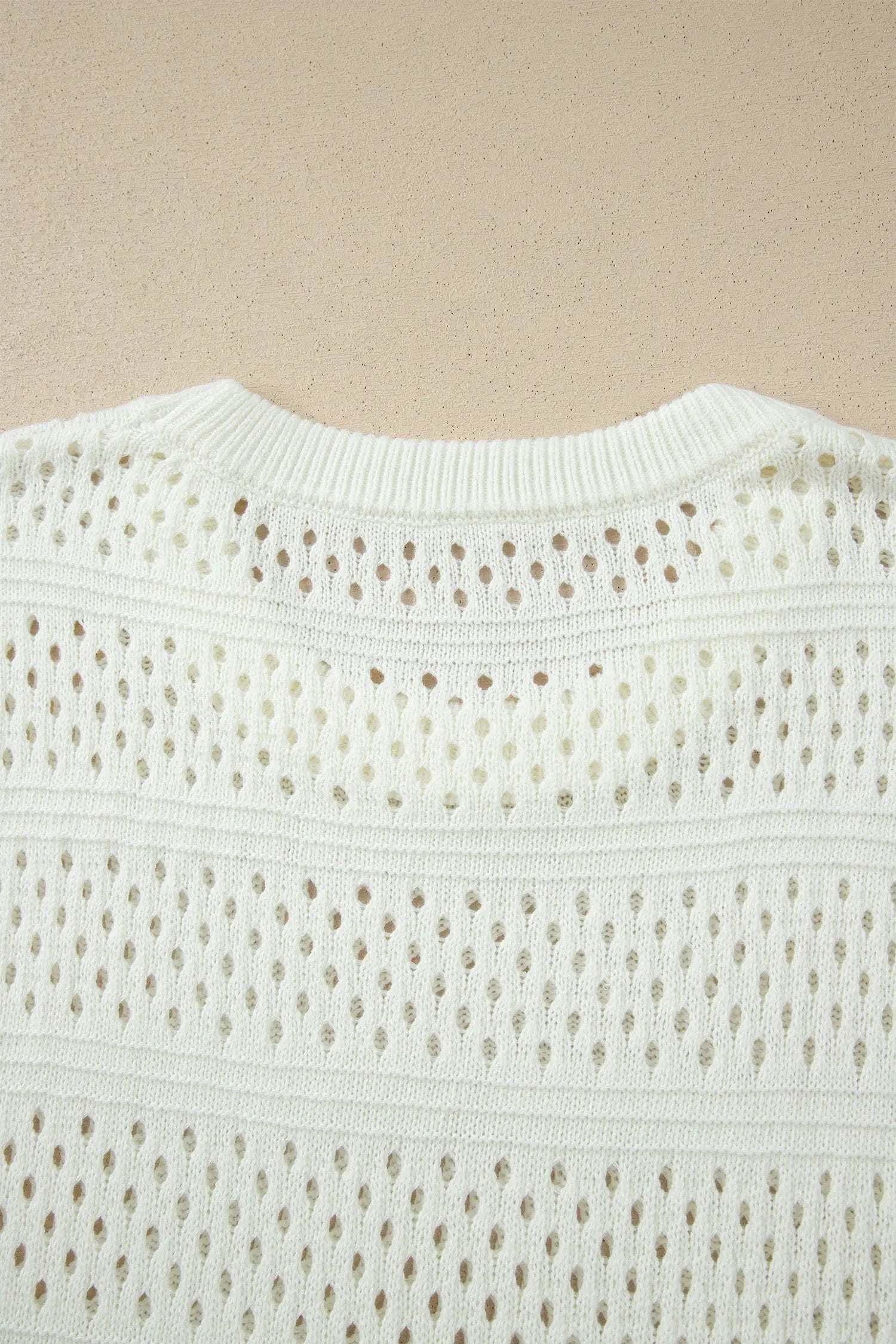 plus size eyelet knit dolman sweater