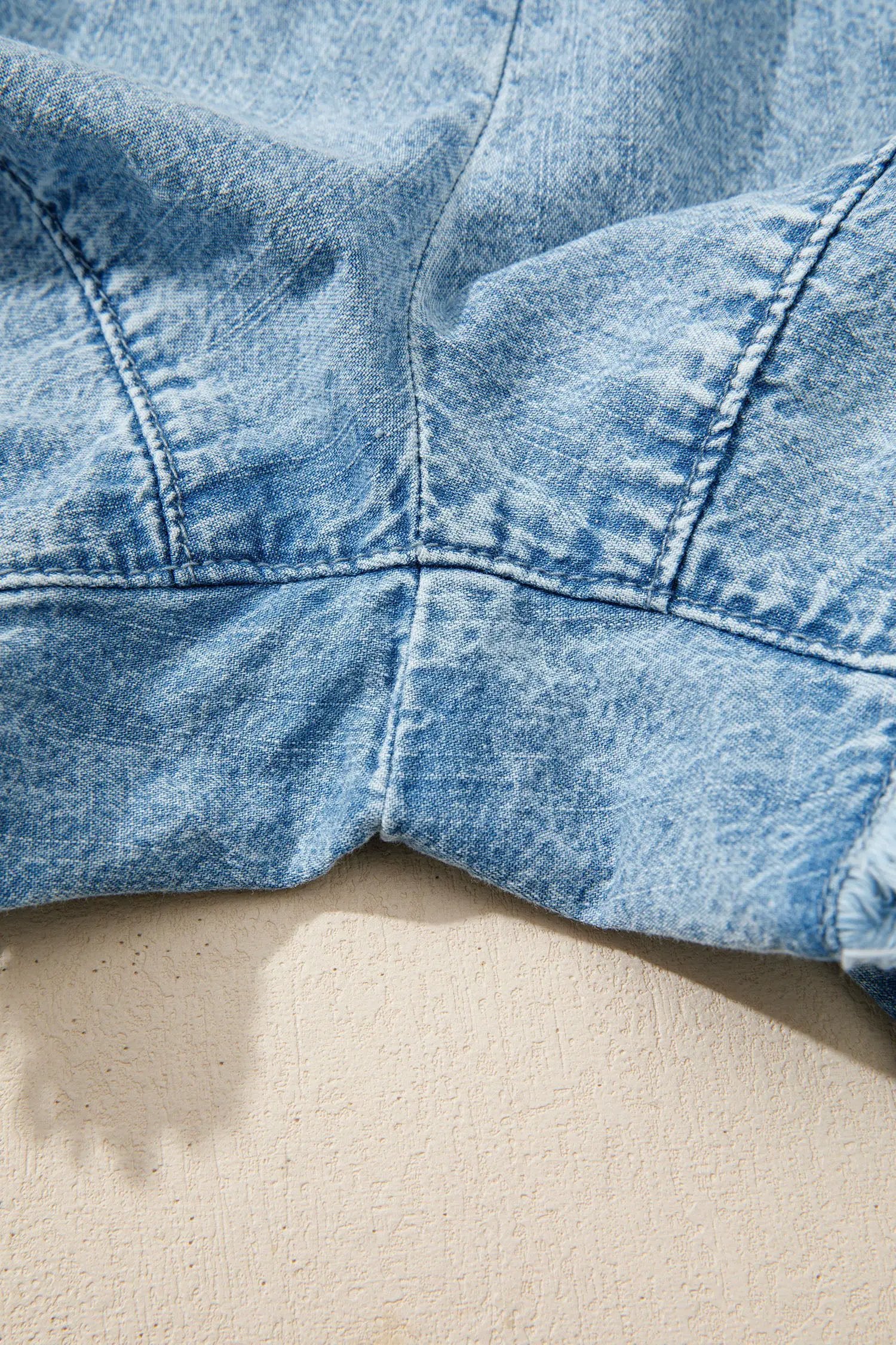 denim frayed edge casual denim shorts for women casual everyday outfit