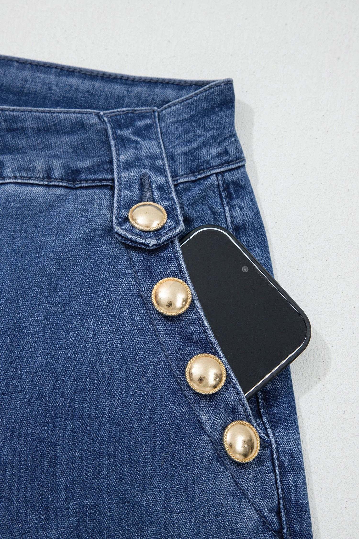 flare jeans (Denim blue) for women casual everyday outfit