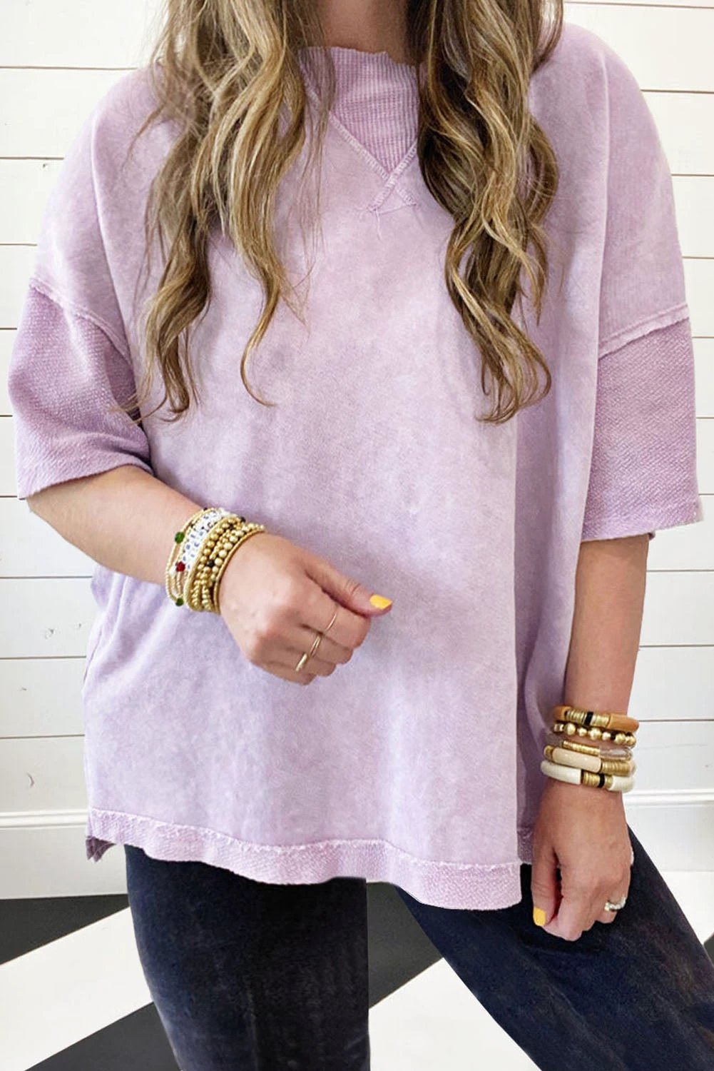 Plus Size Oversized Mineral Wash Tee