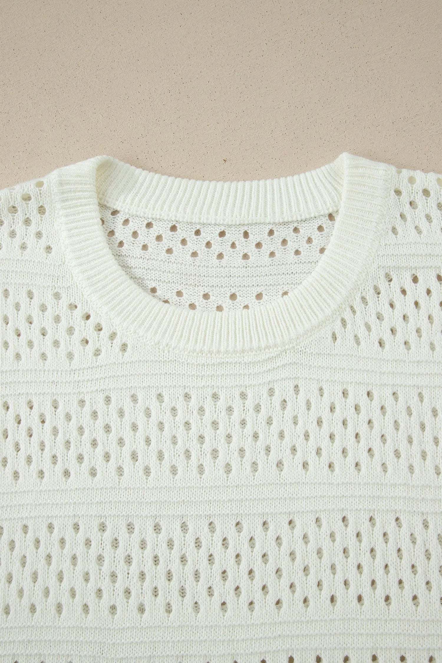 plus size eyelet knit dolman sweater