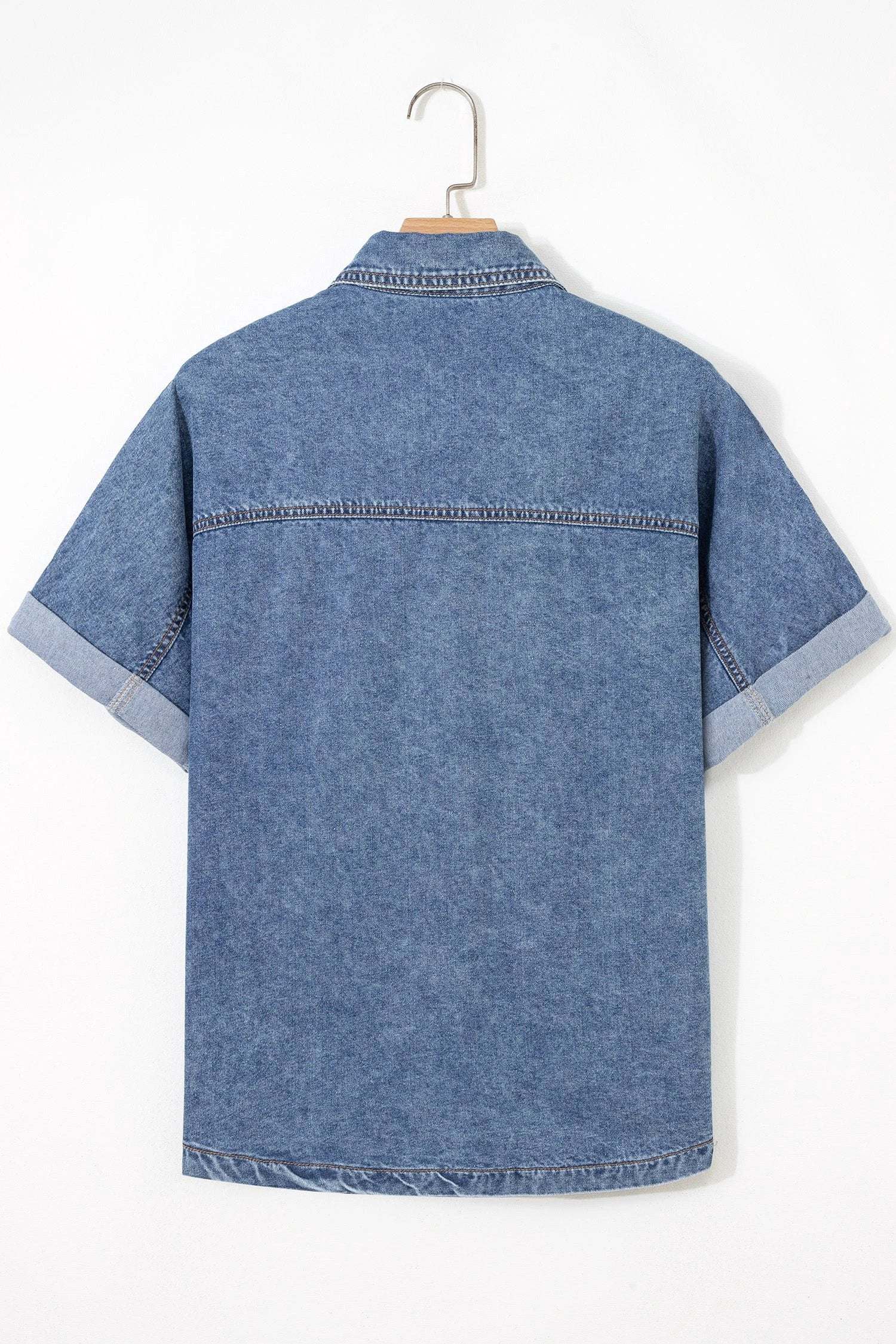  vintage denim shirt for women casual everyday outfit