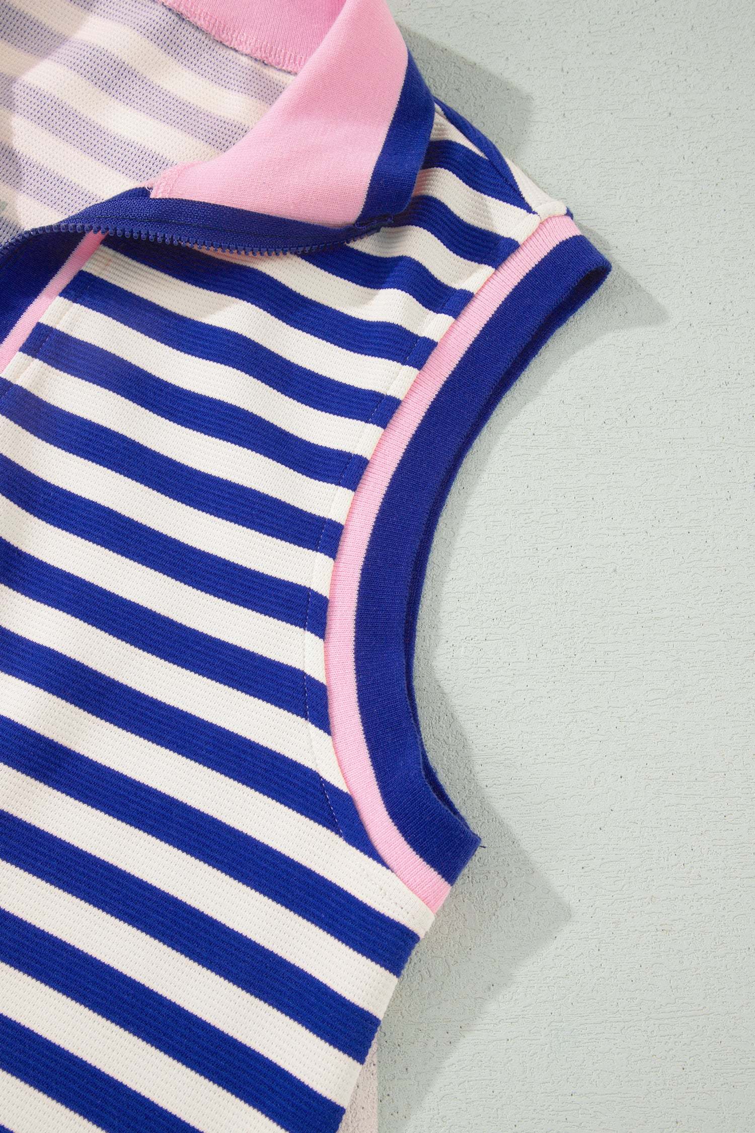  Textured stripe skort set 