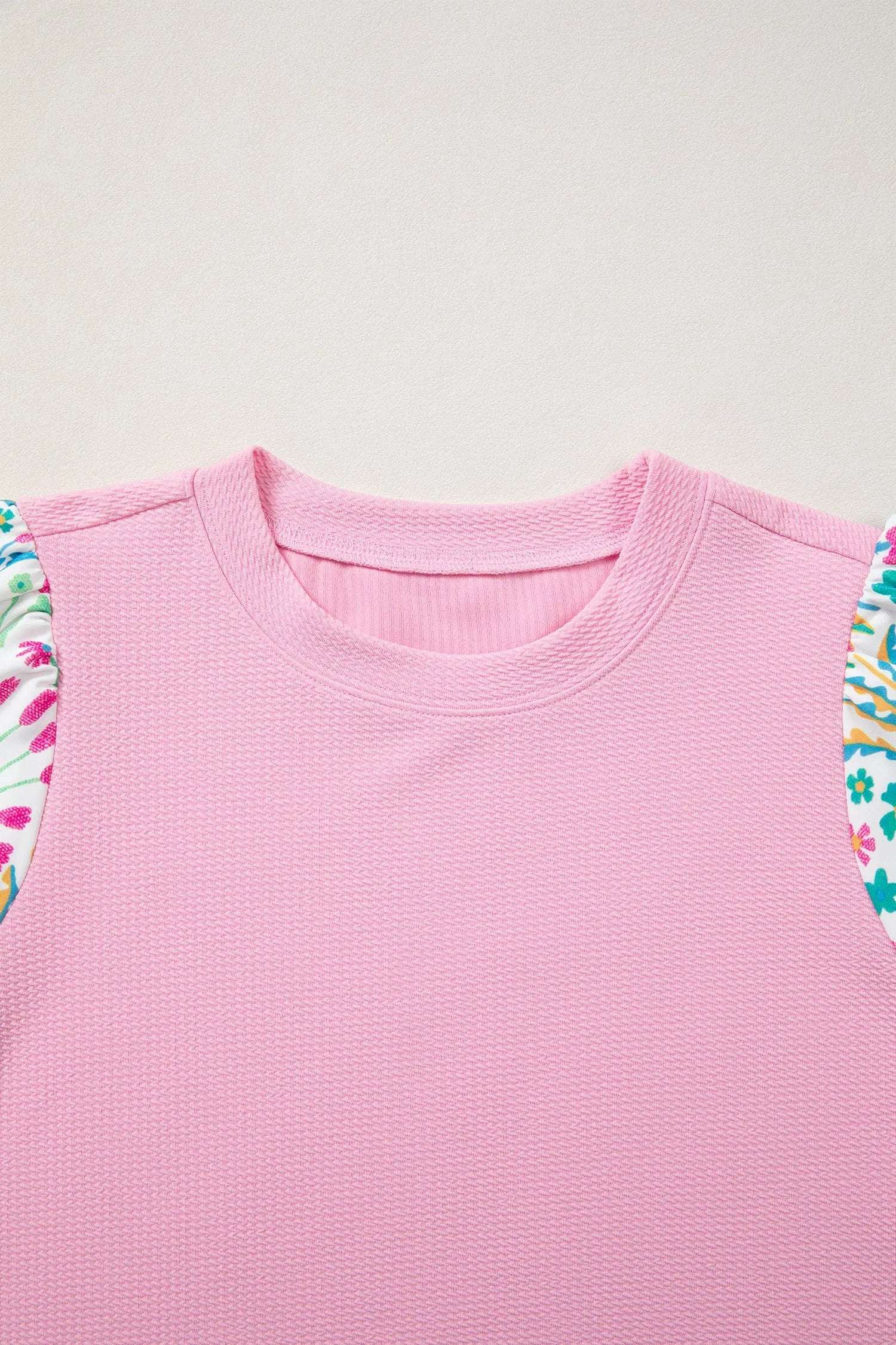 Dear-Lover Dropshipping Floral Bubble Sleeve Blouse - Blouses Tops/Blouses & Shirts