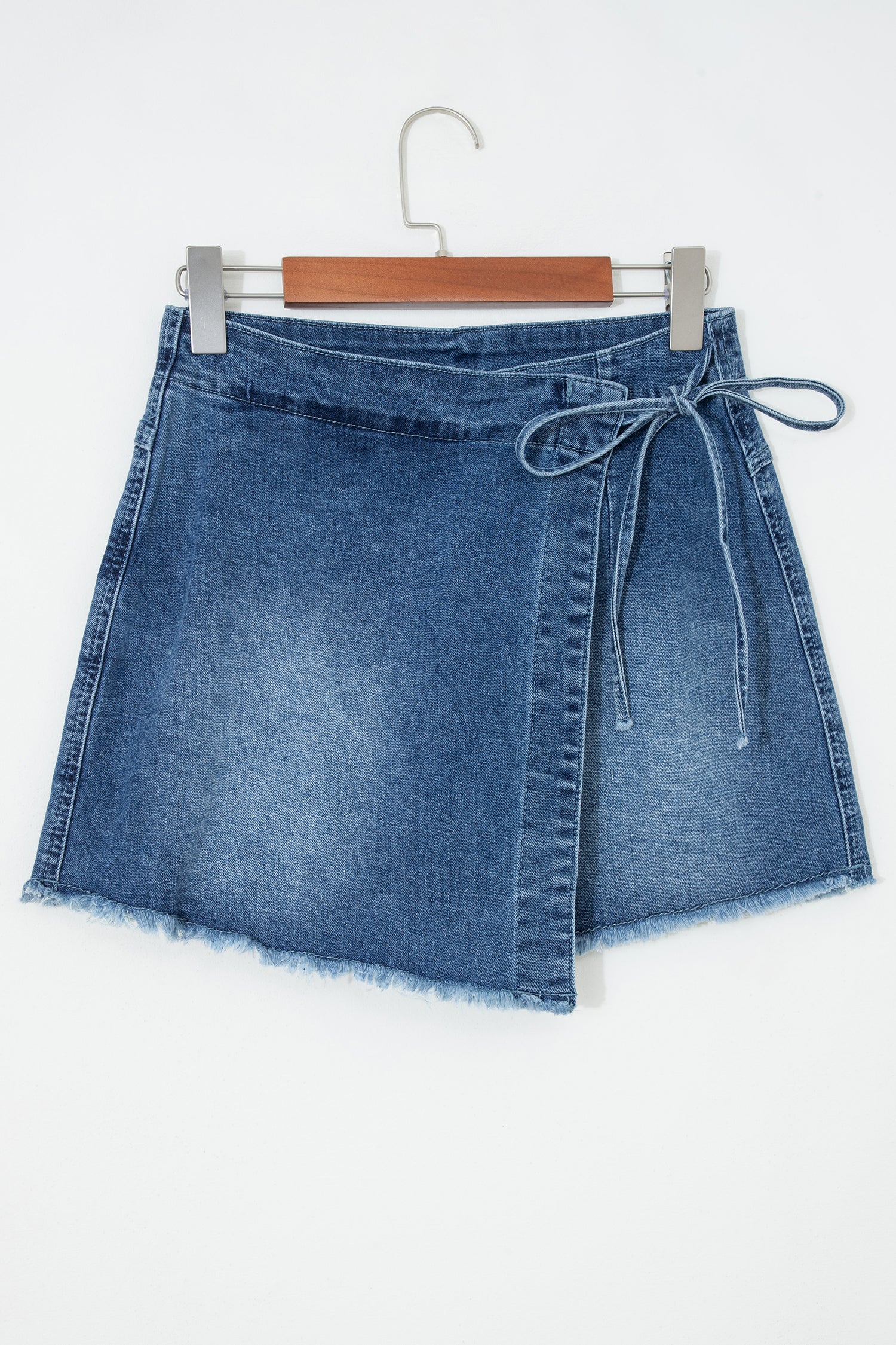 Sun-Kissed Chic | Wrapped Tied Waist Denim Skort