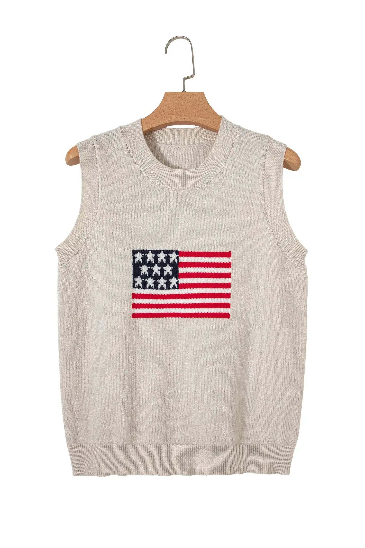 J&H Apparel Comfy Favorite | American Flag Sleeveless Sweater - Sweaters Sweaters & Cardigans/Sweater Vests
