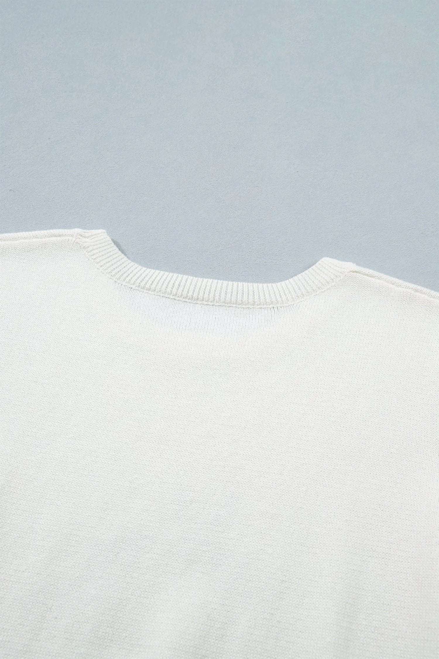 Dear-Lover Dropshipping White Wild West Horse Head Printed Short Sleeve Sweater - Sweaters & Cardigans/Short Sleeve Sweaters