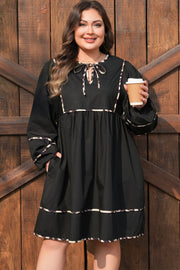 Plus Size Leopard Mini Dress 