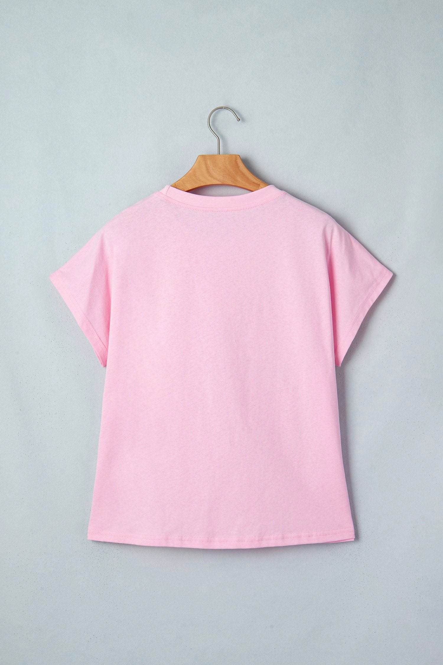 white leopard bow embroidered cotton round neck t shirt for women casual everyday outfit
