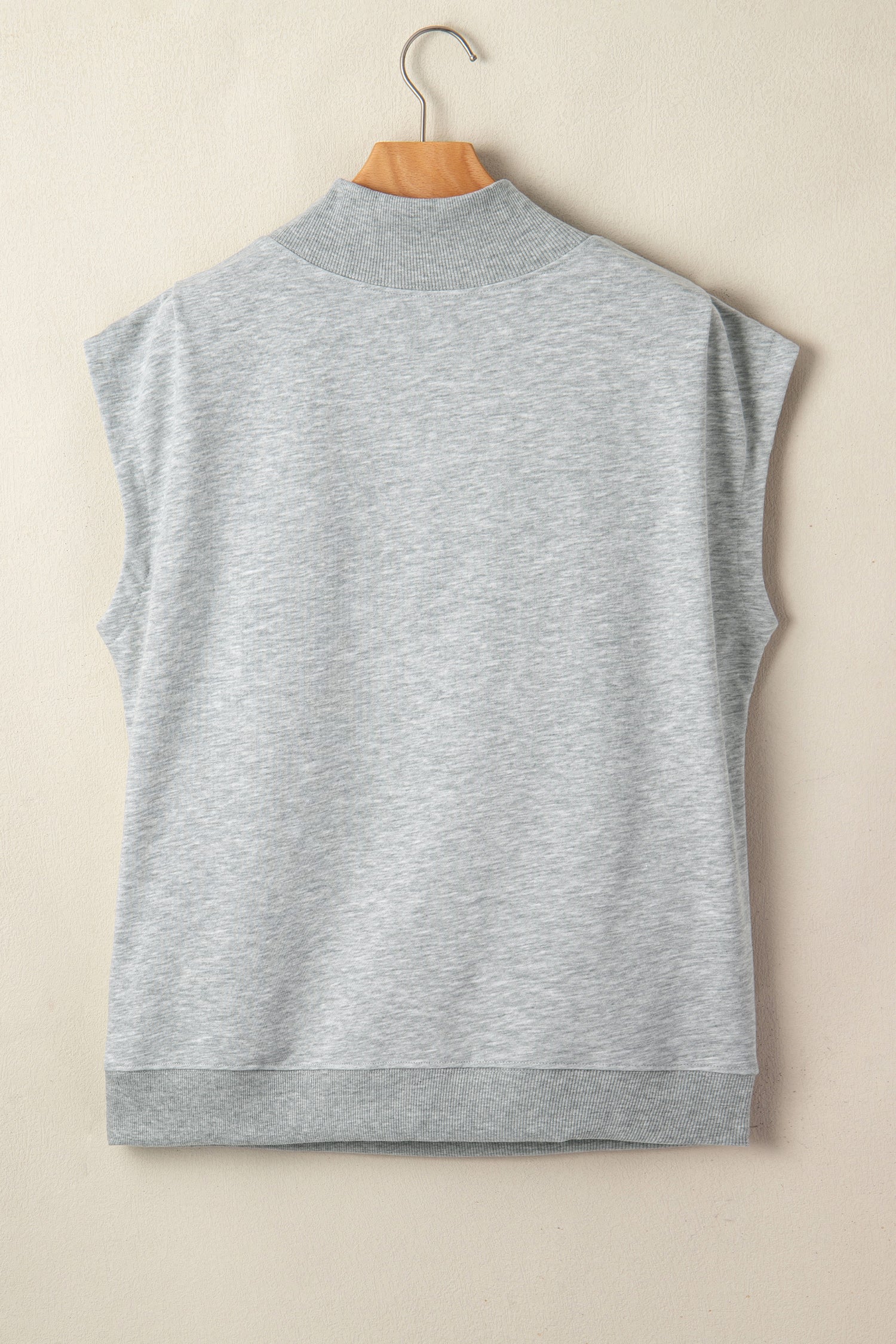 Everyday Chic | High Neck Cap Sleeve Top Relaxed Fit Blouse