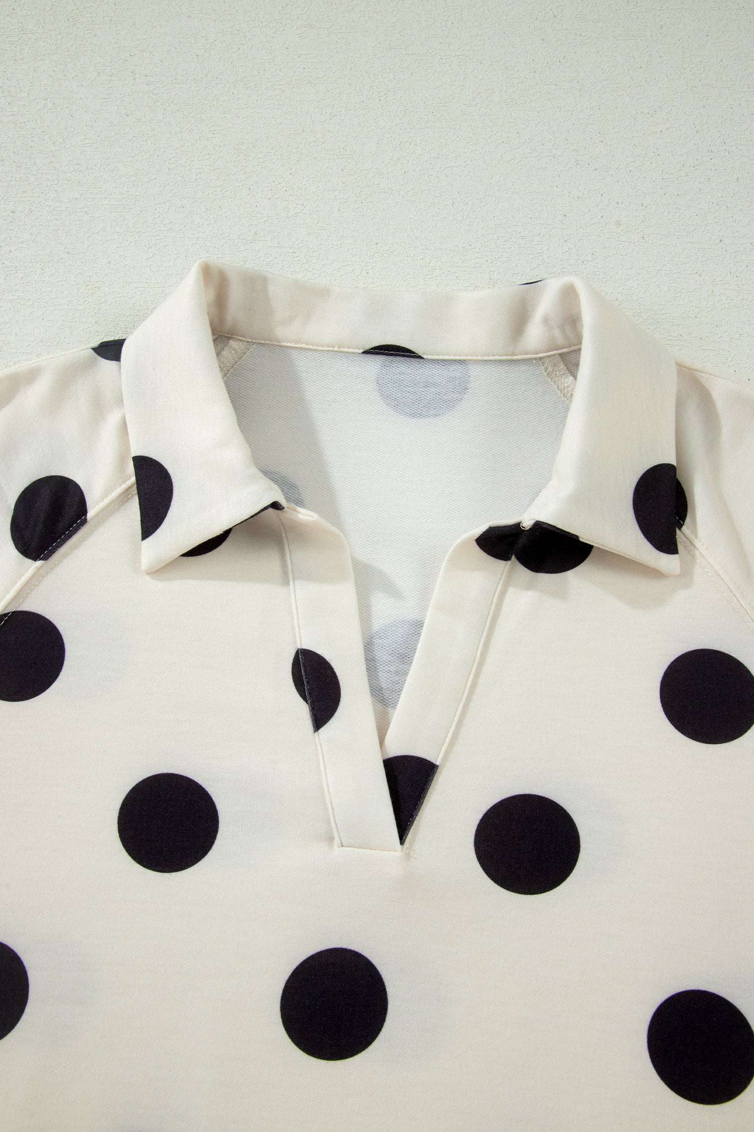 Polka Dot Tee Short Set | V-Neck Casual Outfit Set