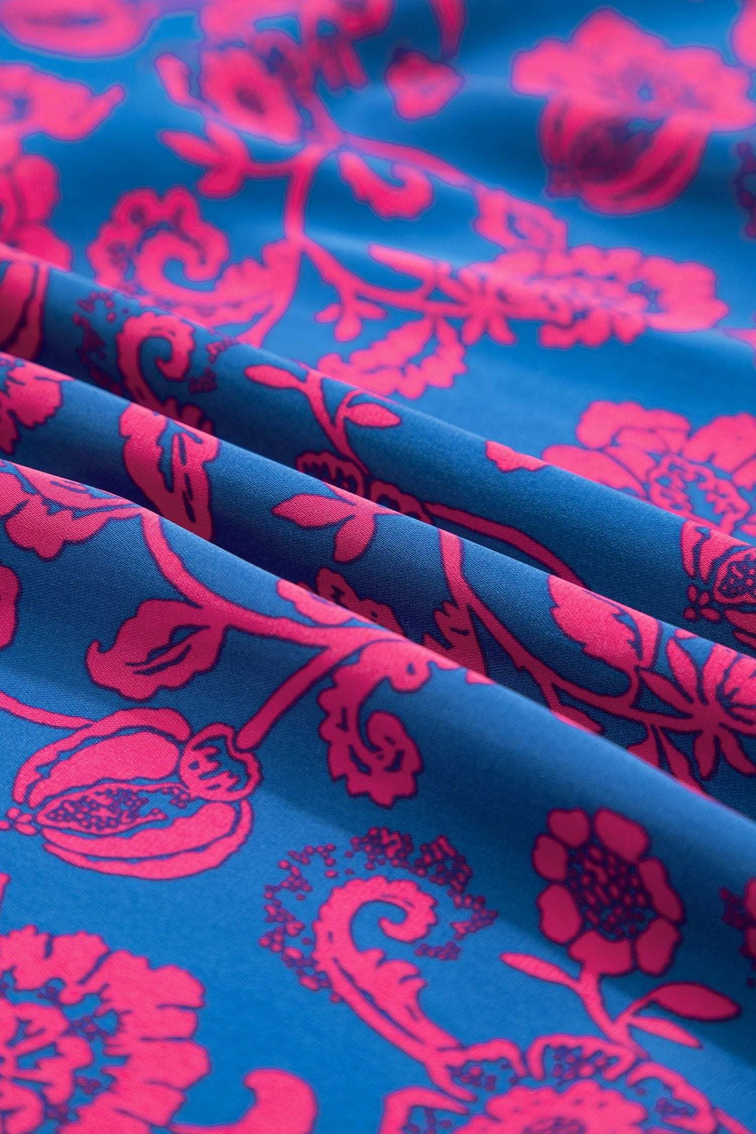 blue floral print twisted v neck tied backless maxi dress for women casual everyday outfit