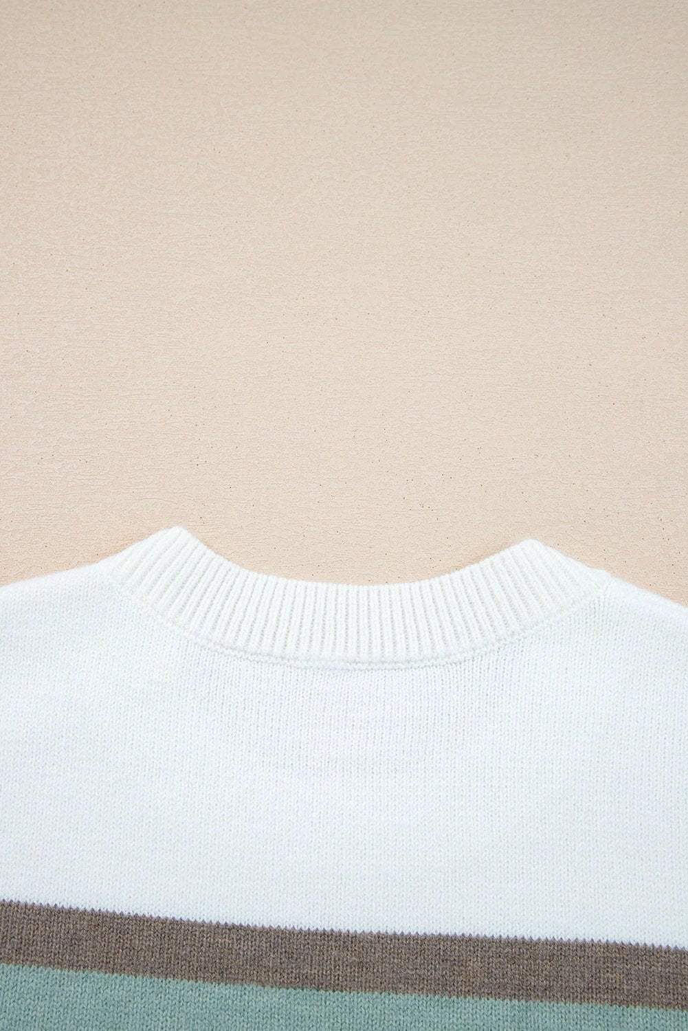 colorblock stripe knit sweater for women casual everyday outfit