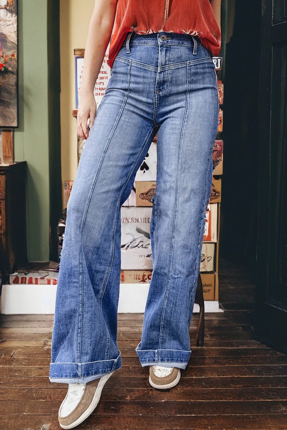 Tailored Center Seam Jeans