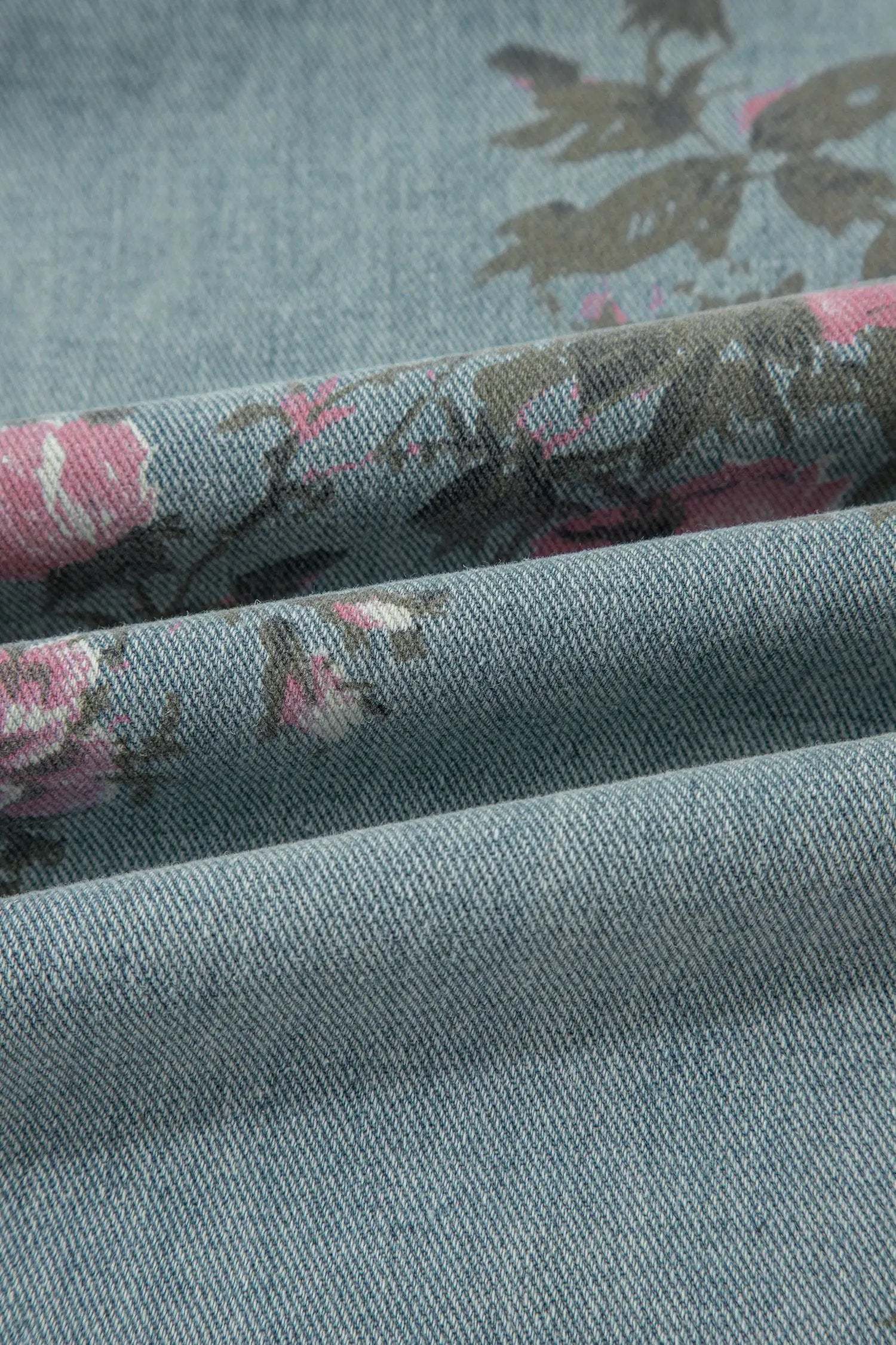 J&H Apparel Floral Print Pleated Denim Overalls - One-Pieces Bottoms/Jumpsuits & Rompers