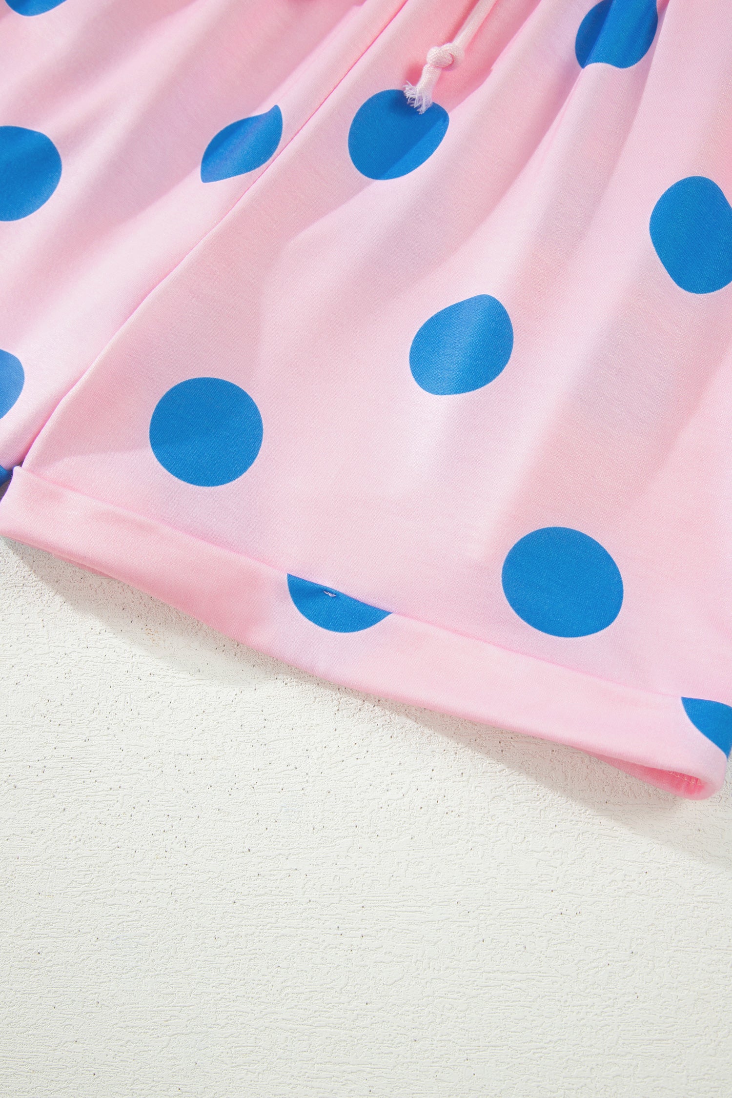 Polka Dot Tee Short Set | V-Neck Casual Outfit Set