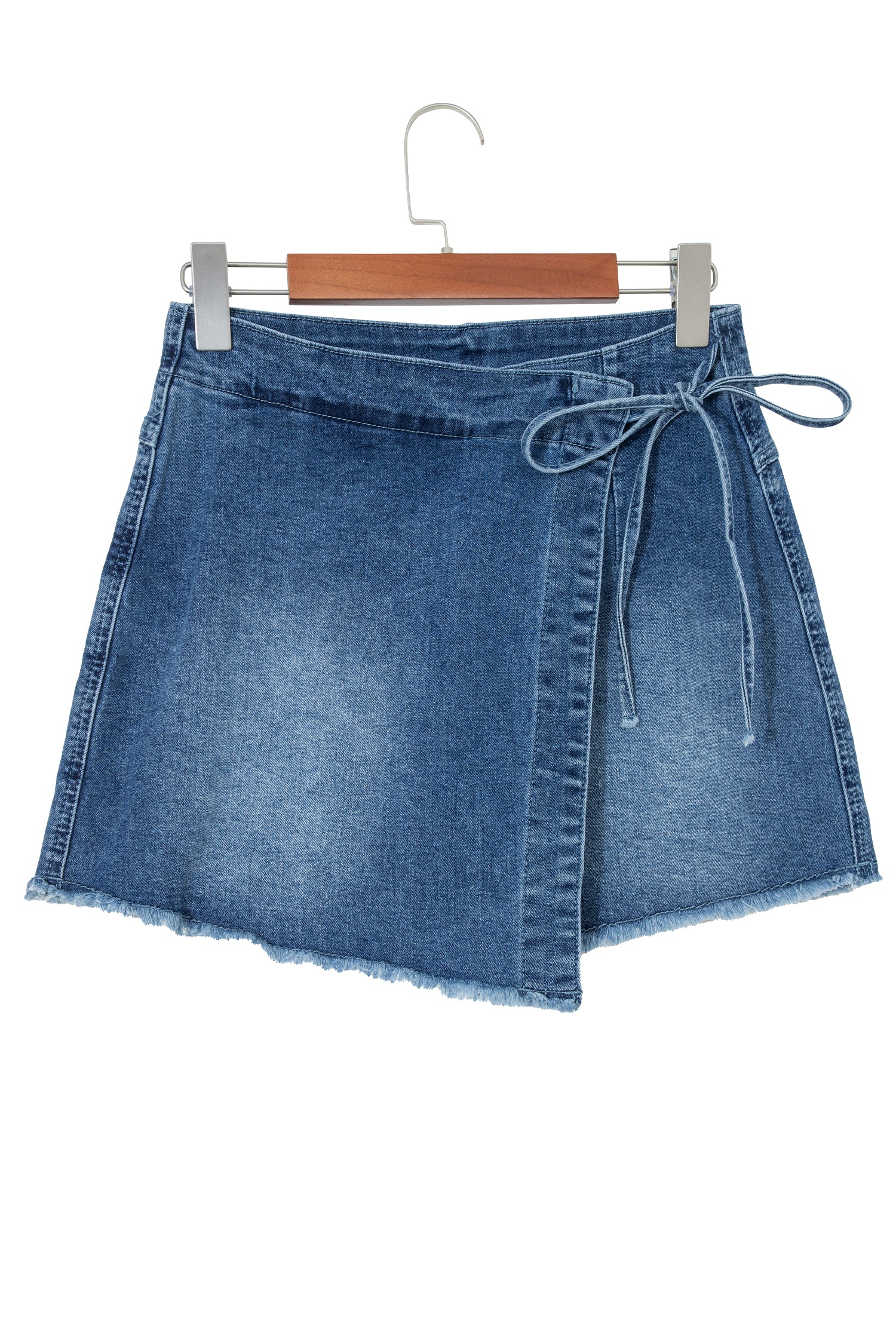 Sun-Kissed Chic | Wrapped Tied Waist Denim Skort