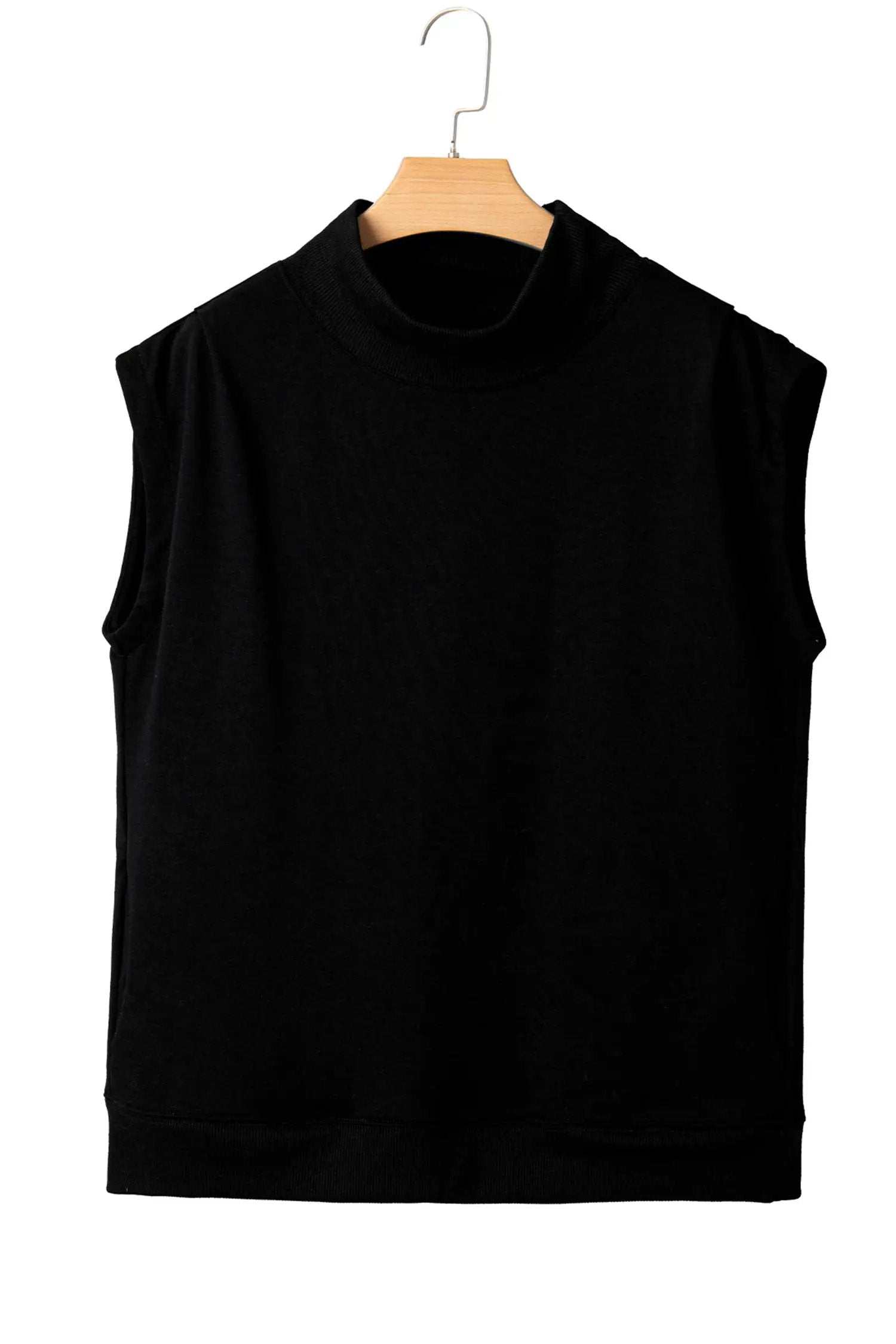 Dear-Lover Dropshipping Everyday Chic | High Neck Cap Sleeve Top Relaxed Fit Blouse - Blouses Tops/Tops & Tees