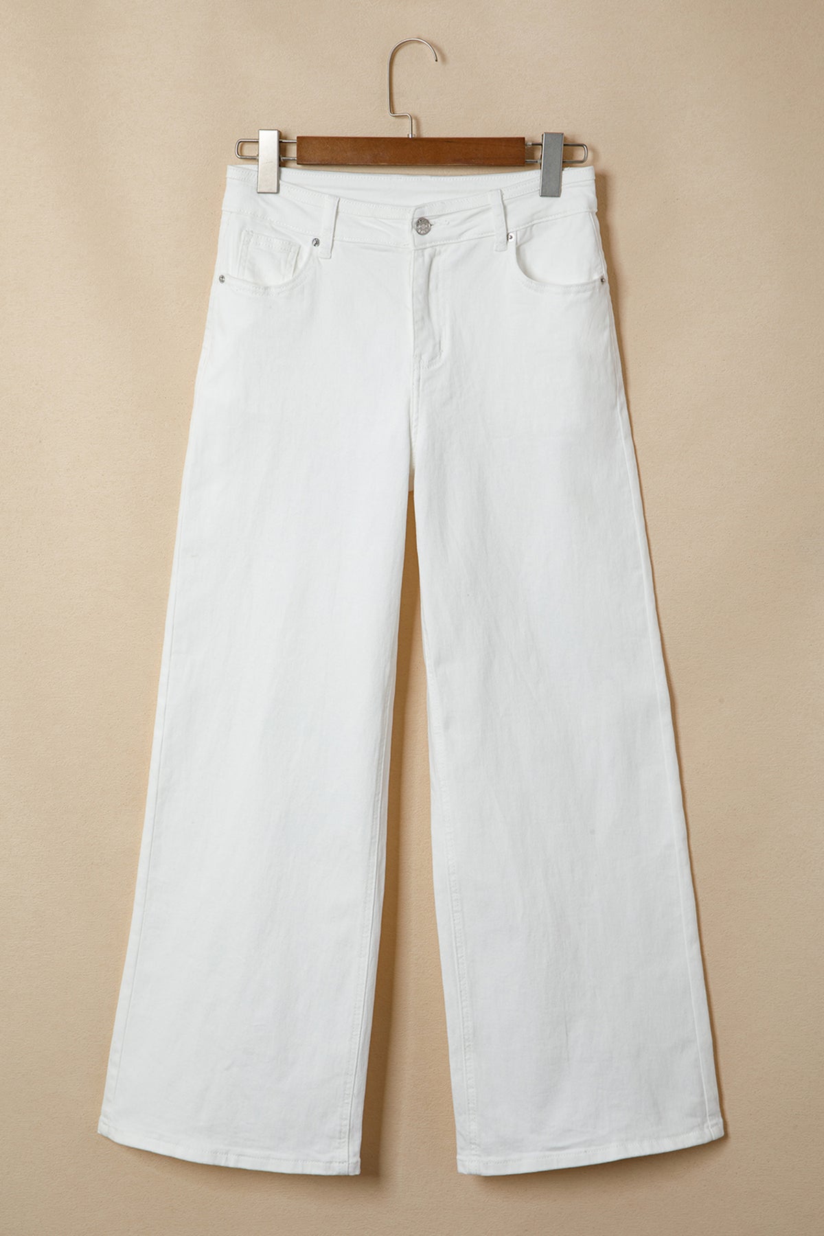 Solid Color Loose Casual Jeans