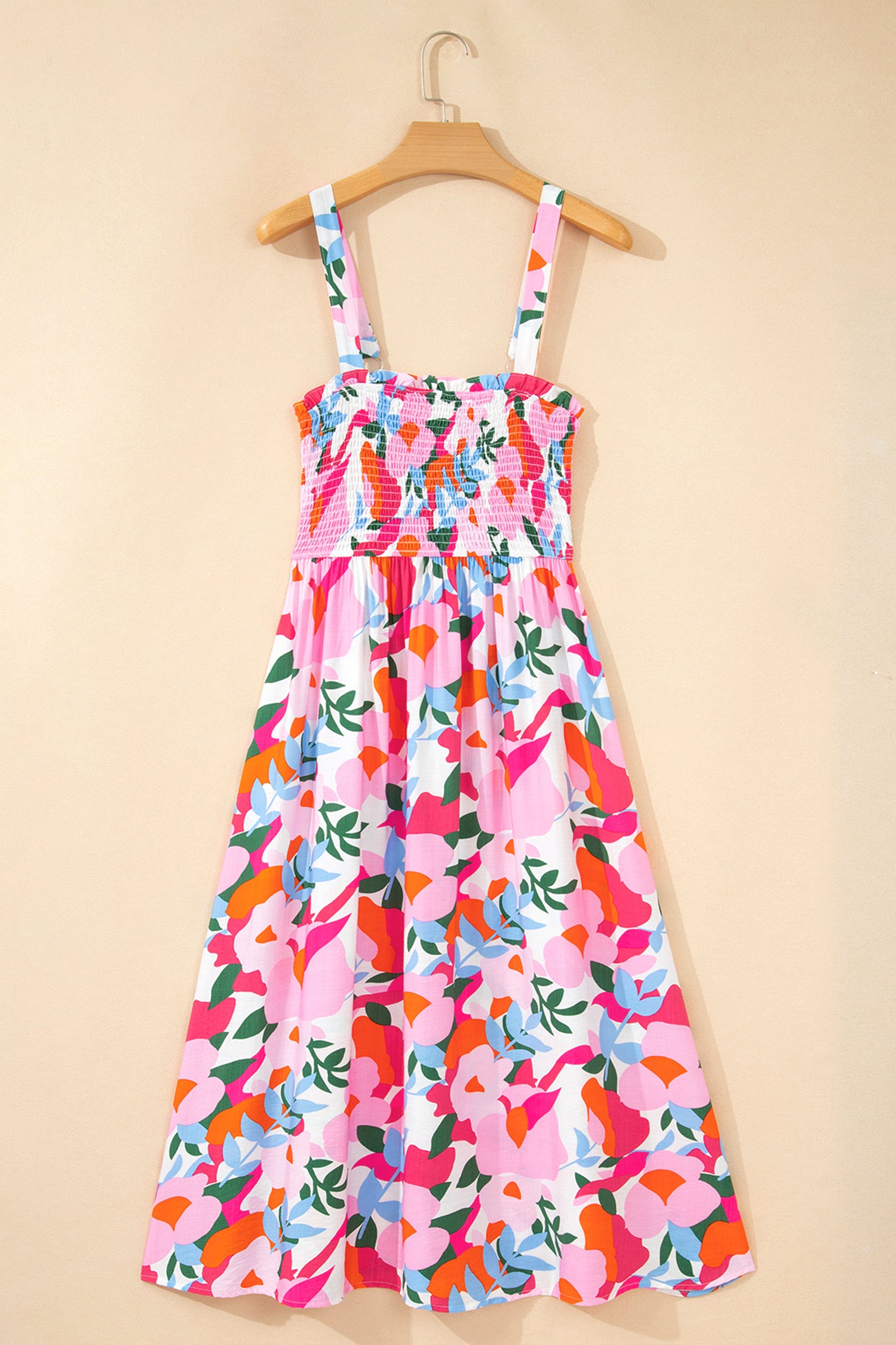 Adjustable-Strap Smocked Dress — everyday dress for women | J&H Apparel