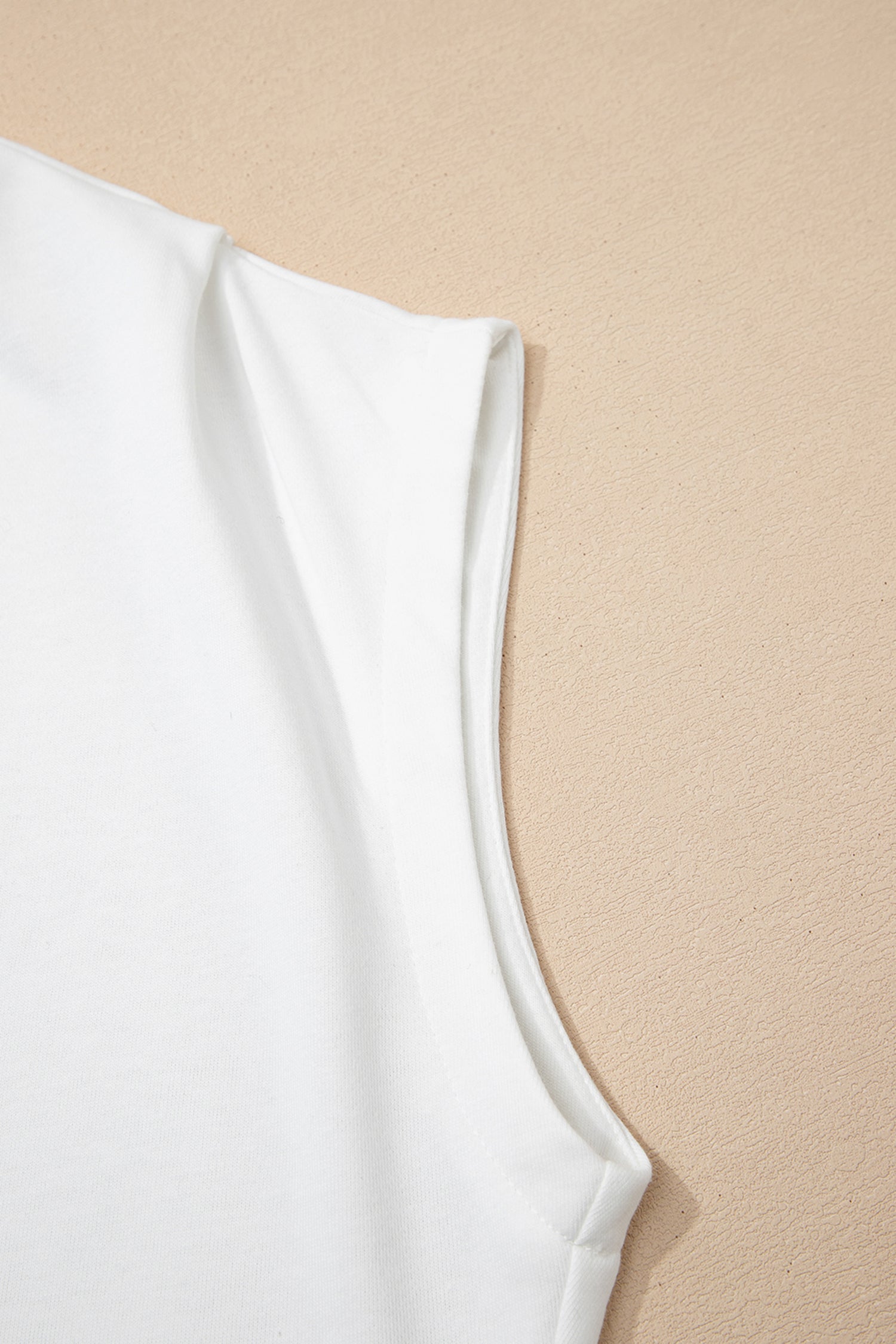 Everyday Chic | High Neck Cap Sleeve Top Relaxed Fit Blouse