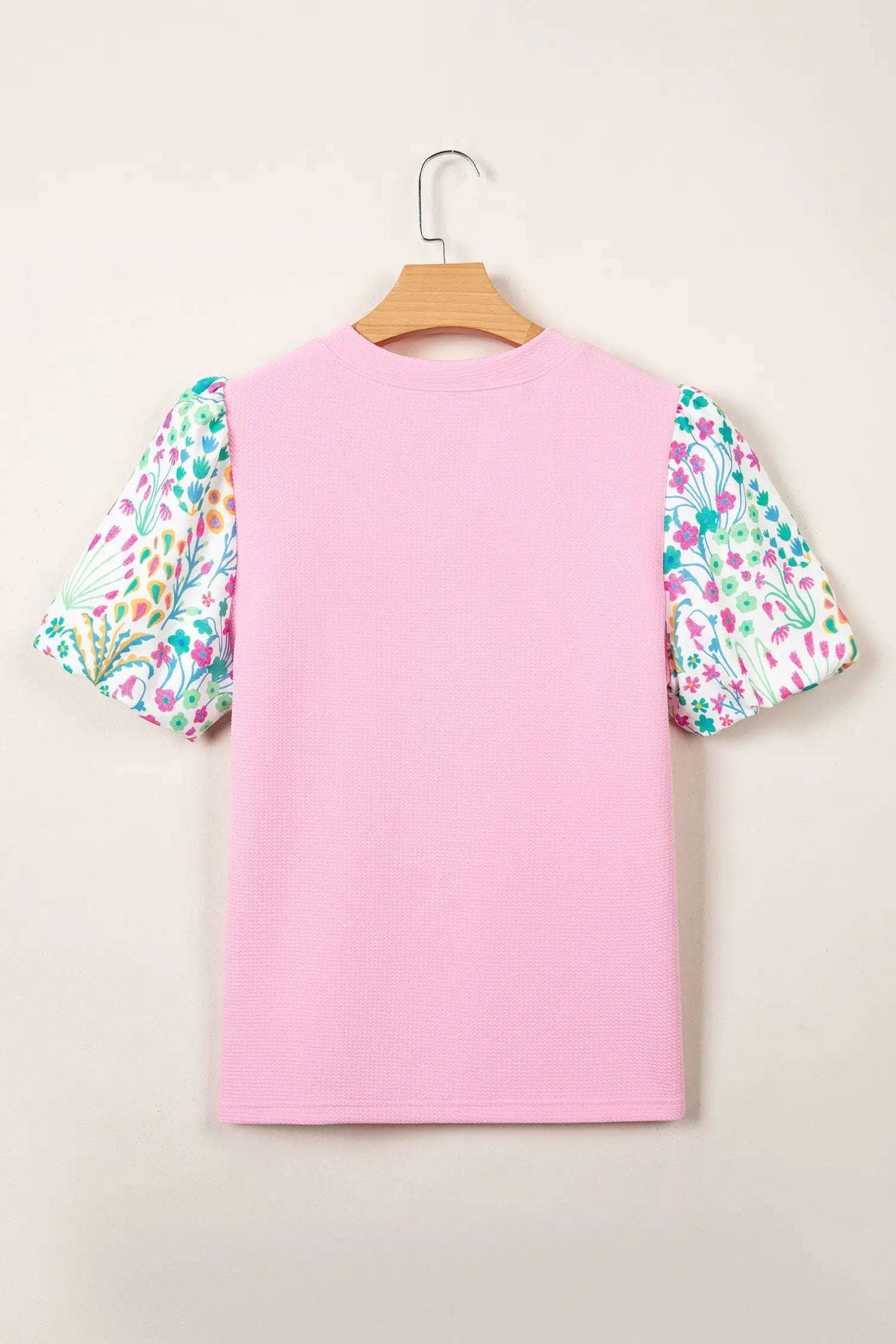 Dear-Lover Dropshipping Floral Bubble Sleeve Blouse - Blouses Tops/Blouses & Shirts