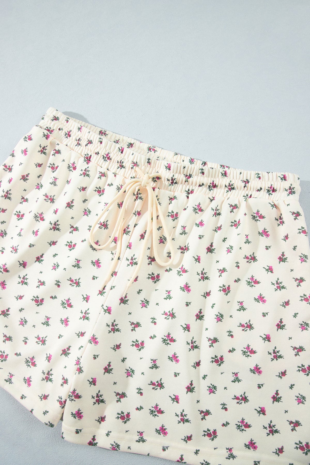 Plus Size Floral Print Hooded Long Sleeve Outfit Set