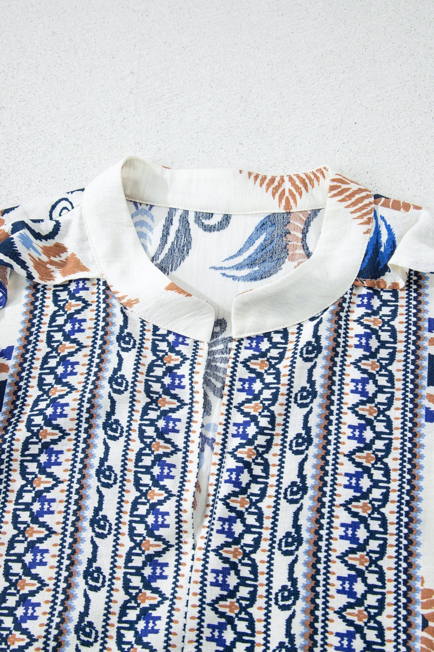 Plus size boho print dress