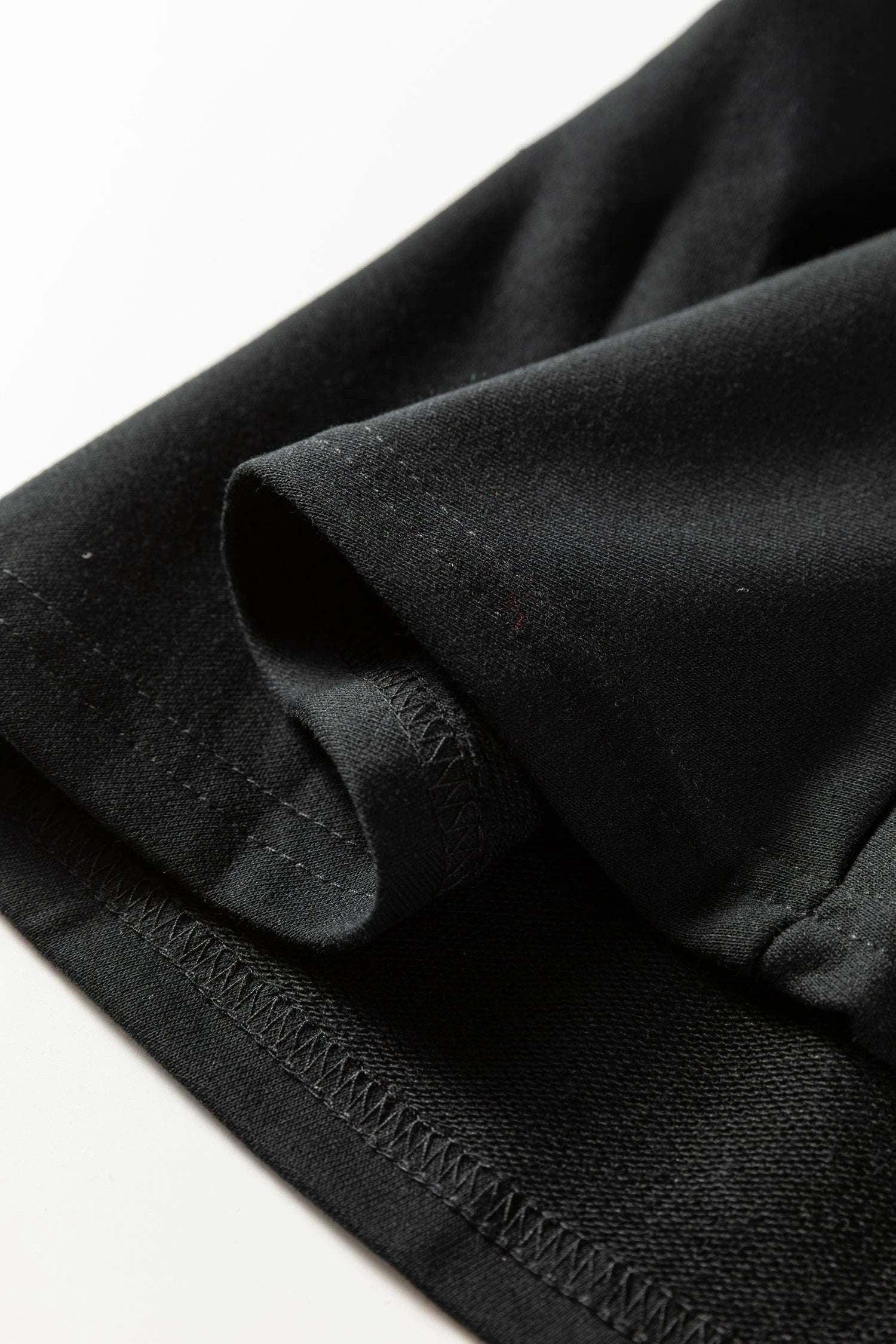 Dear-Lover Dropshipping Black Plus Size Striped Cuffs Polo Collar Patchwork Long Sleeve Ruffle Hem Dress - Plus Size/Plus Size Dresses/Plus Size Mini Dresses