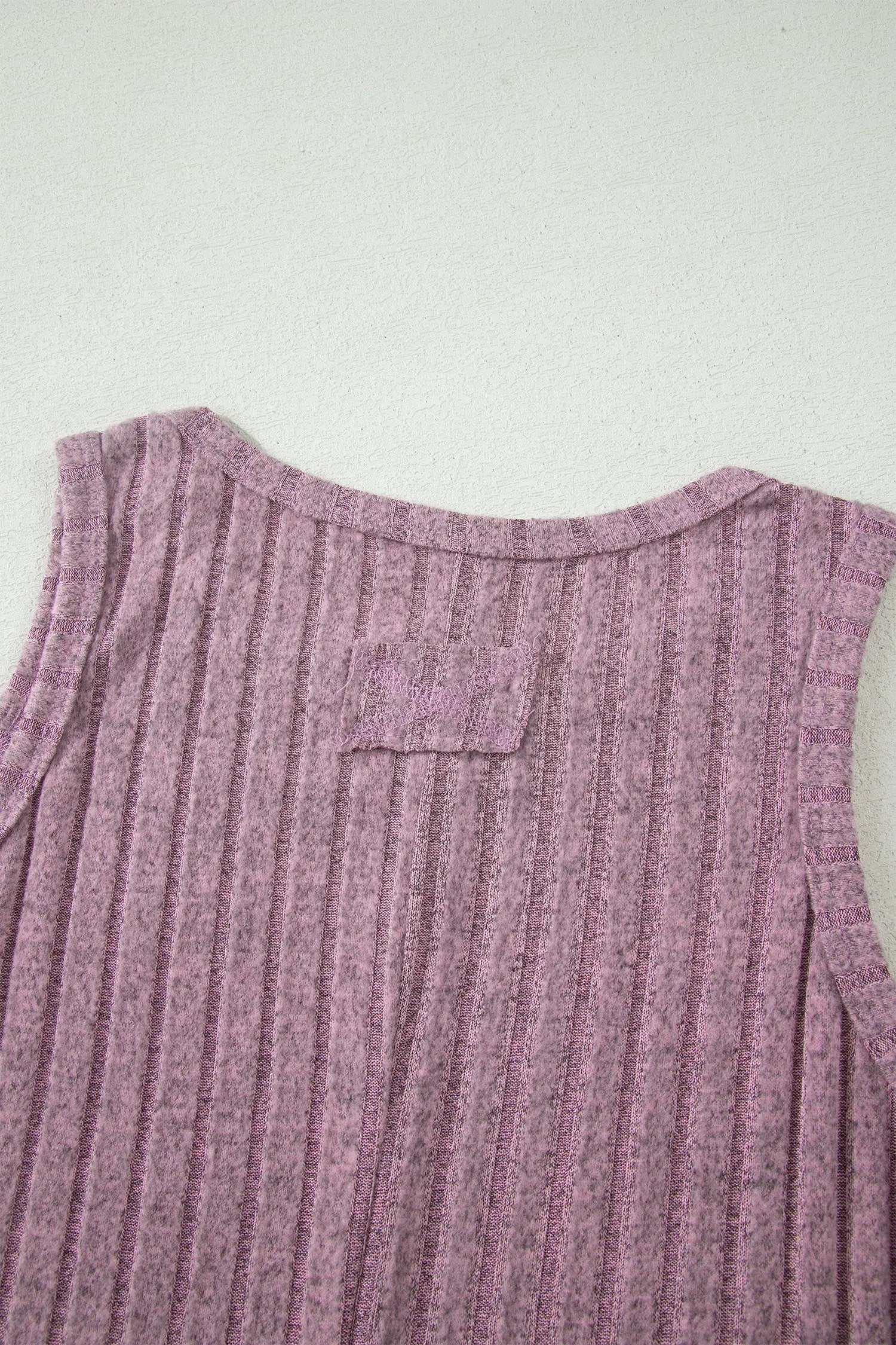 Ribbed Mineral Wash Tank Top slim fit cozy western casual top