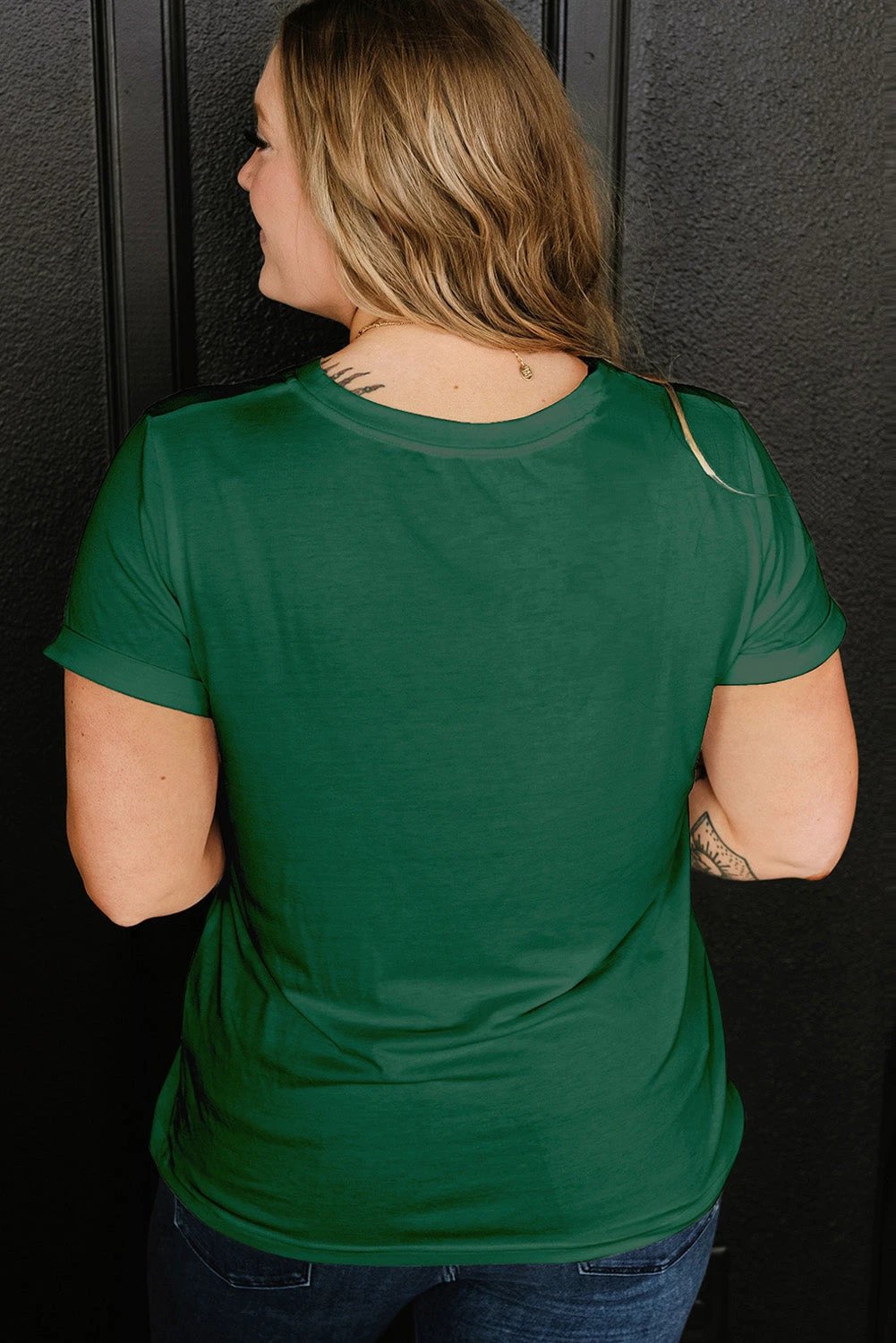 plus size green t-shirt
