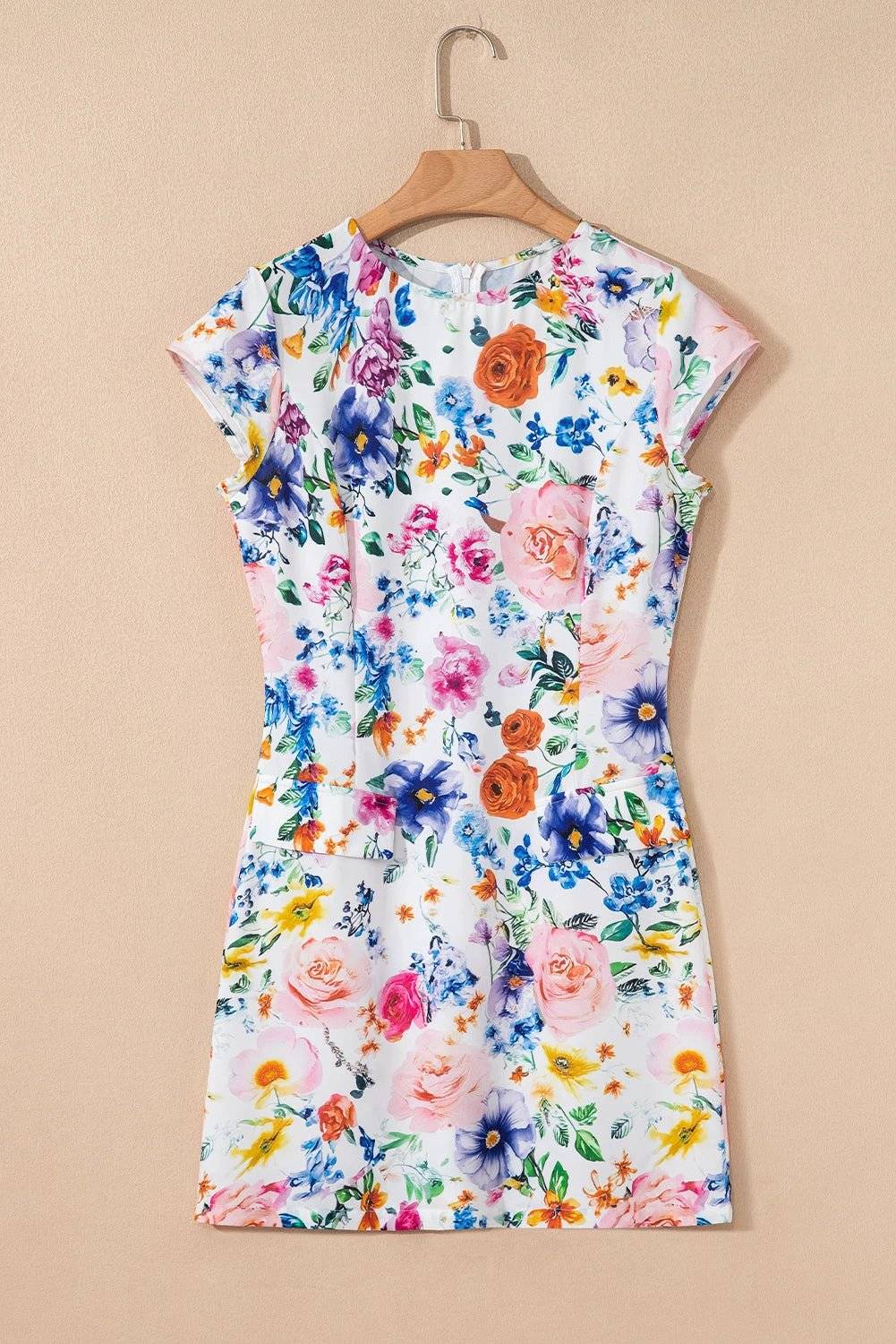 floral mini dress for women casual everyday outfit