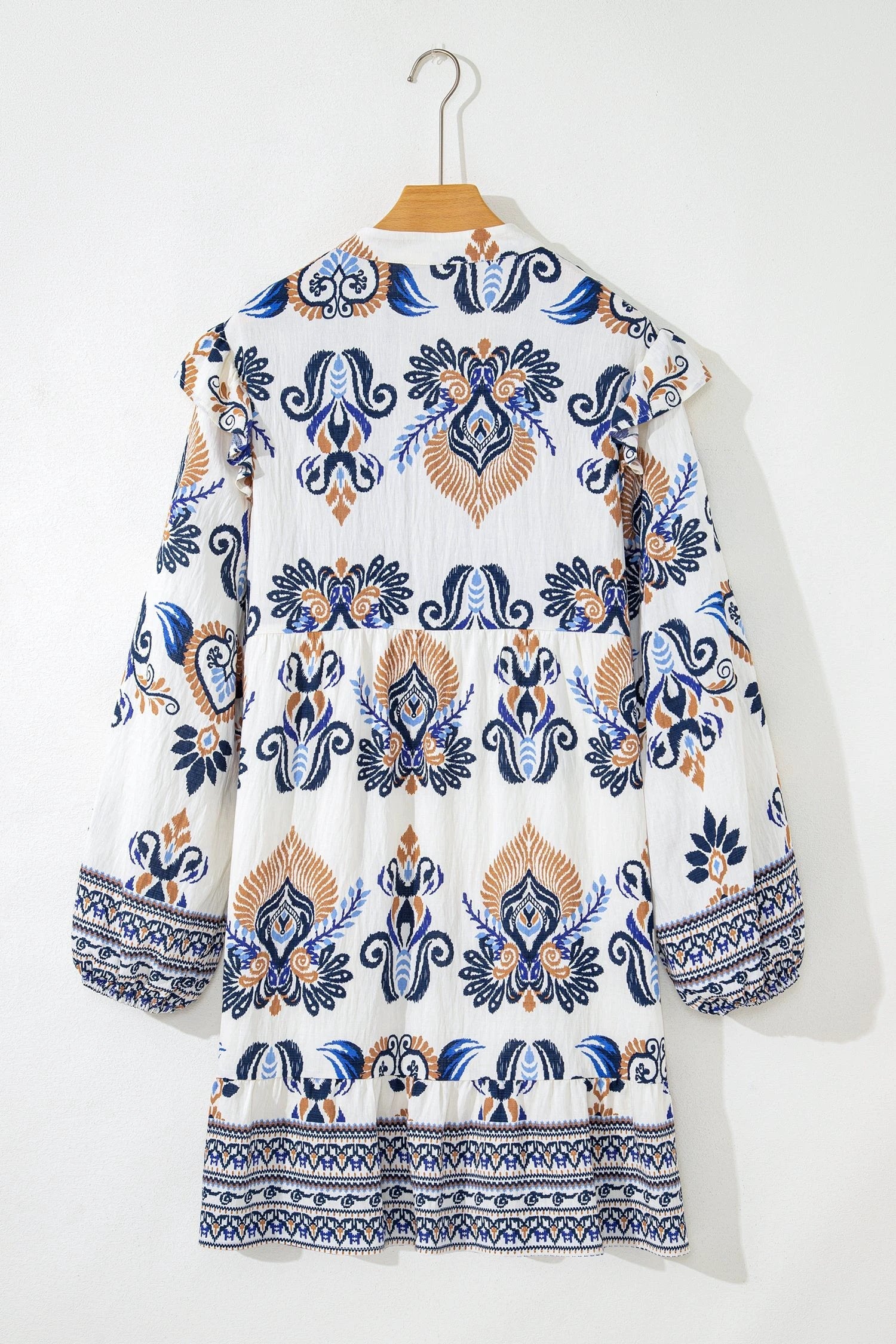 Plus size boho print dress