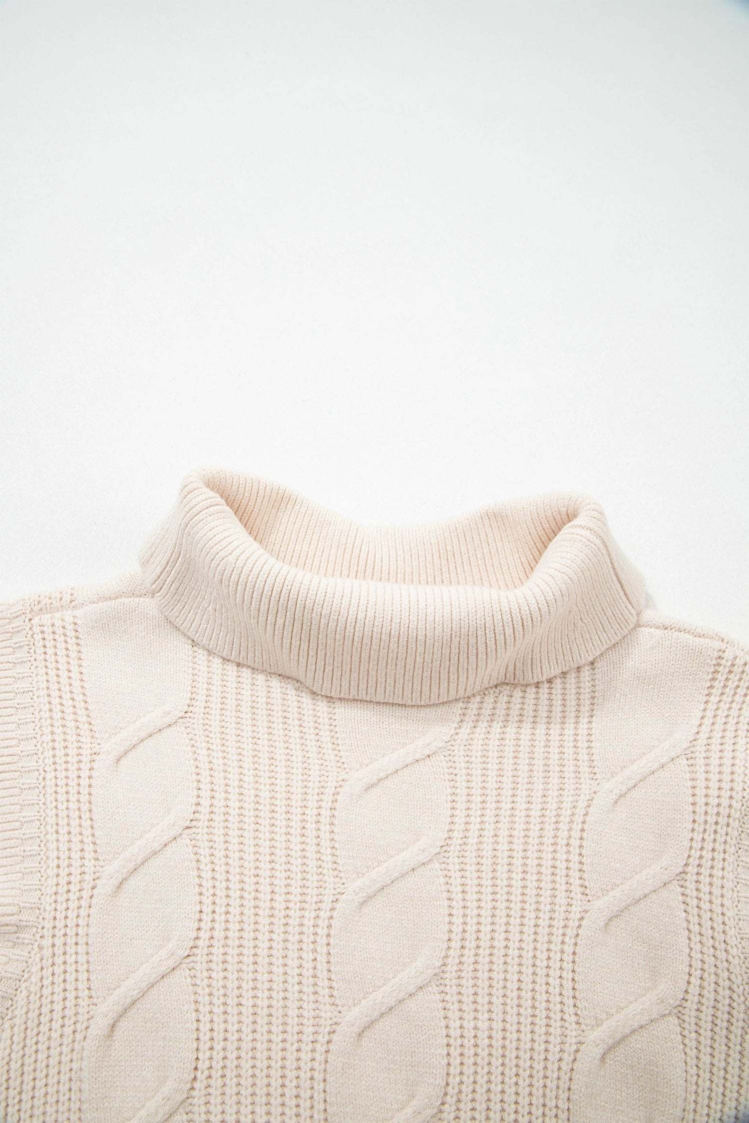 jet stream cable knit turtleneck sweater for women casual everyday outfit
