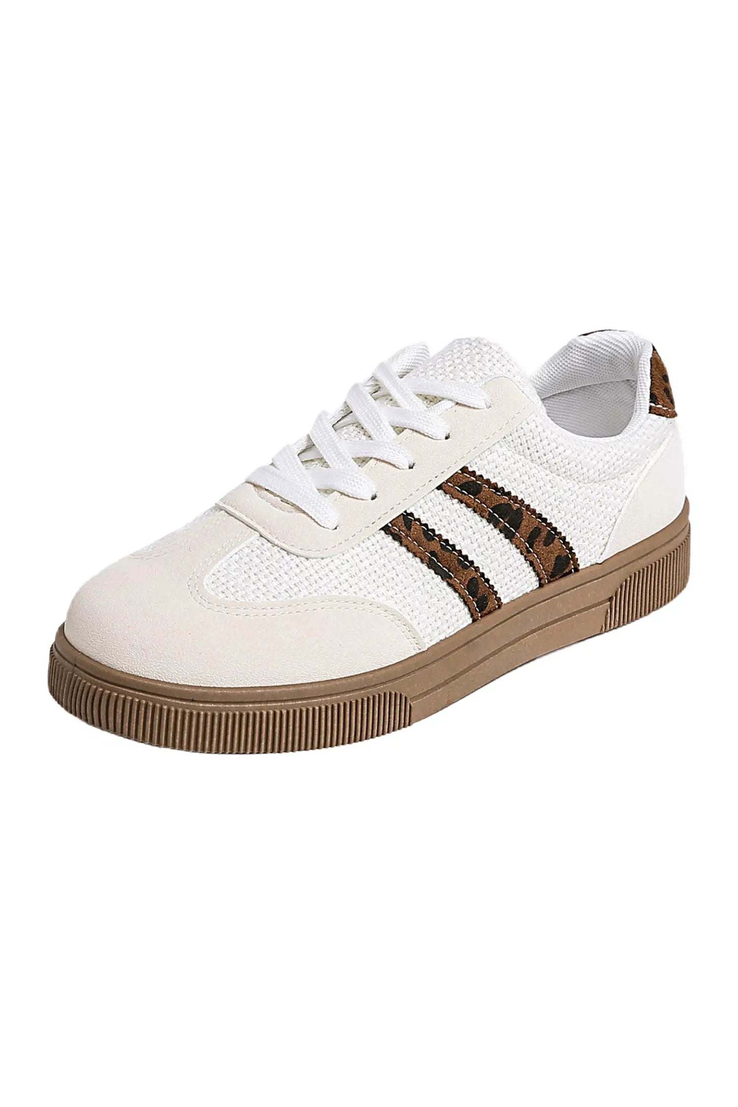 leopard patchwork sneakers