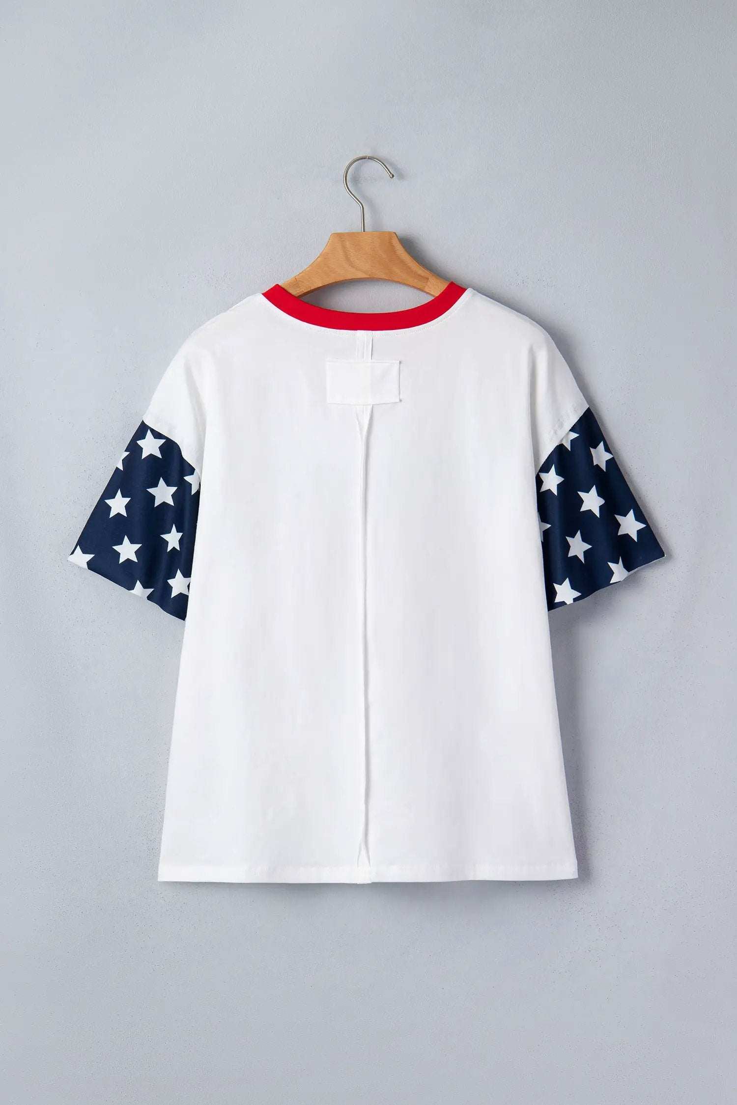 Dear-Lover Dropshipping Jet Stream Flag Print USA Graphic Patchwork Casual Tee - T-Shirts Graphic/Graphic Tees