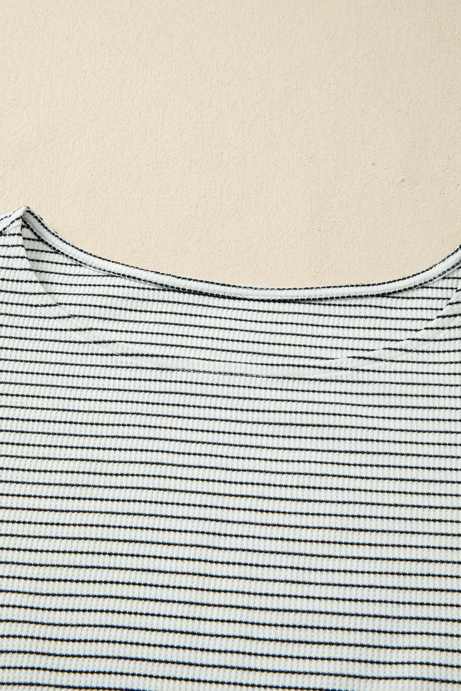 black stripe contrasted ruffle trim casual tank top for women casual everyday outfit