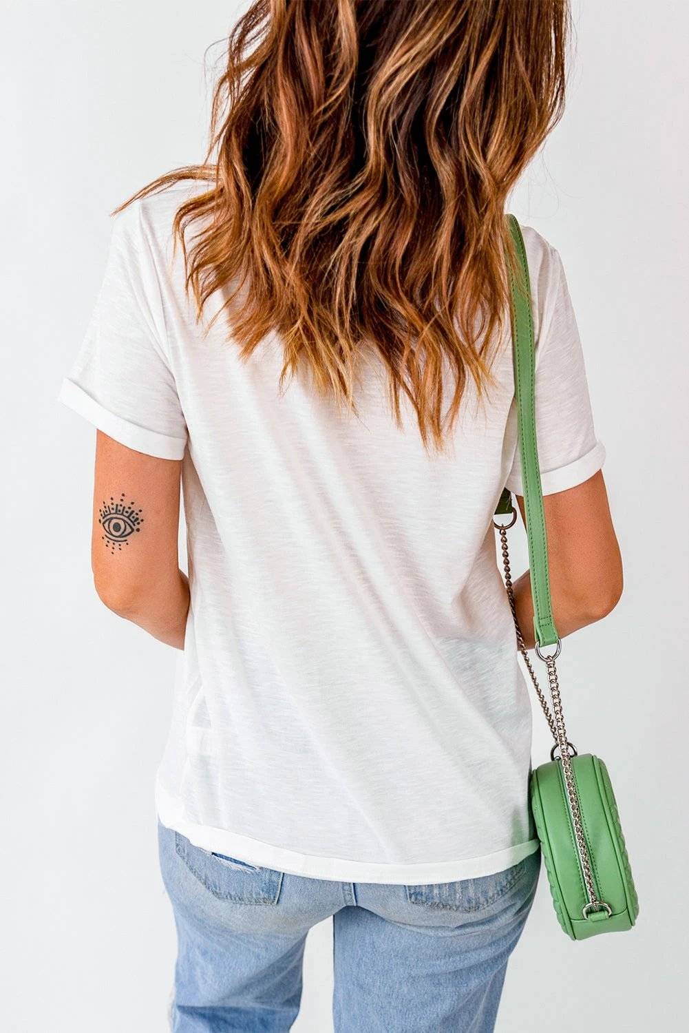  western graphic tee – “just here for the cowboy” for women casual everyday outfit