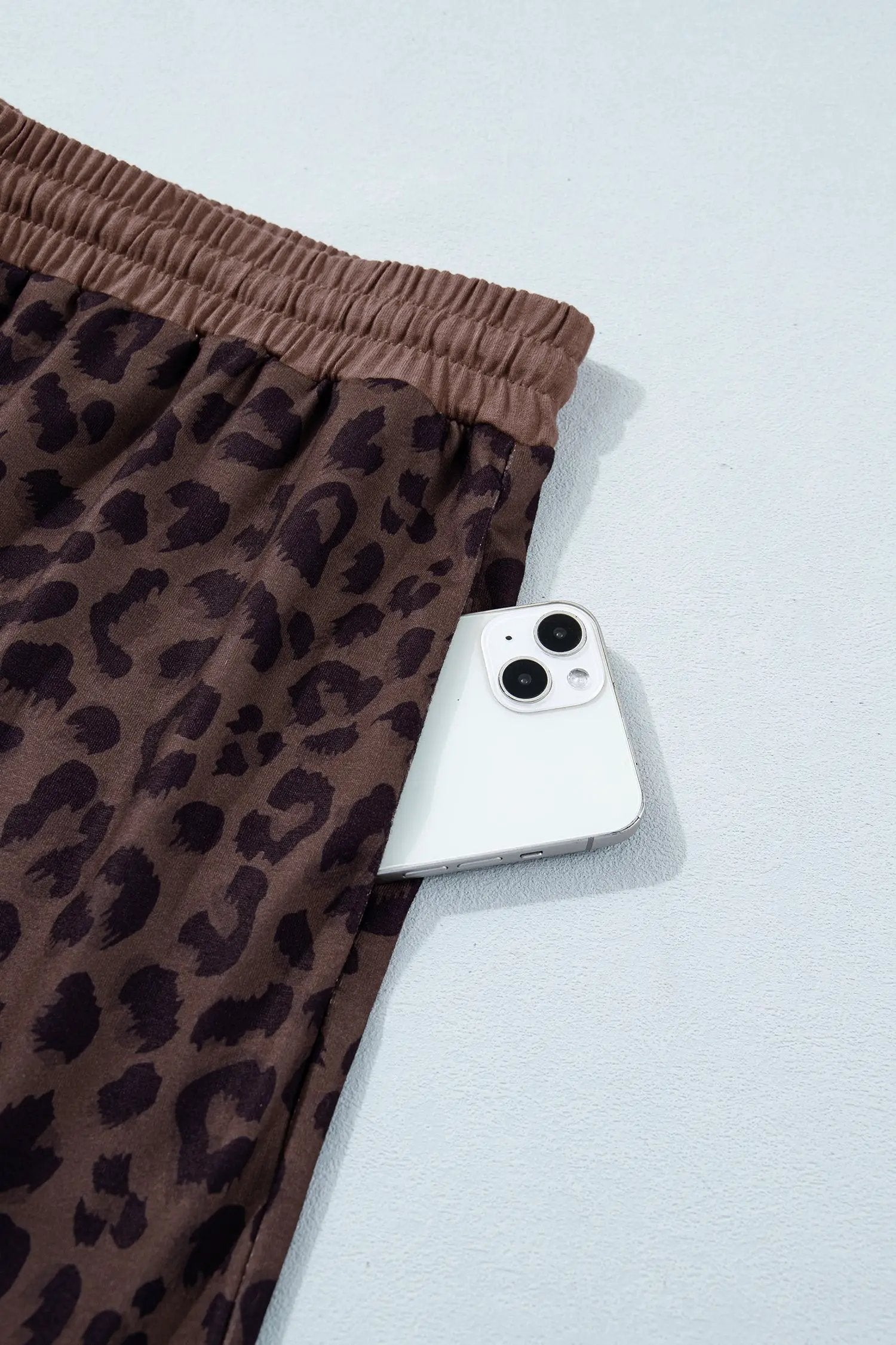 plus size leopard print lounge set