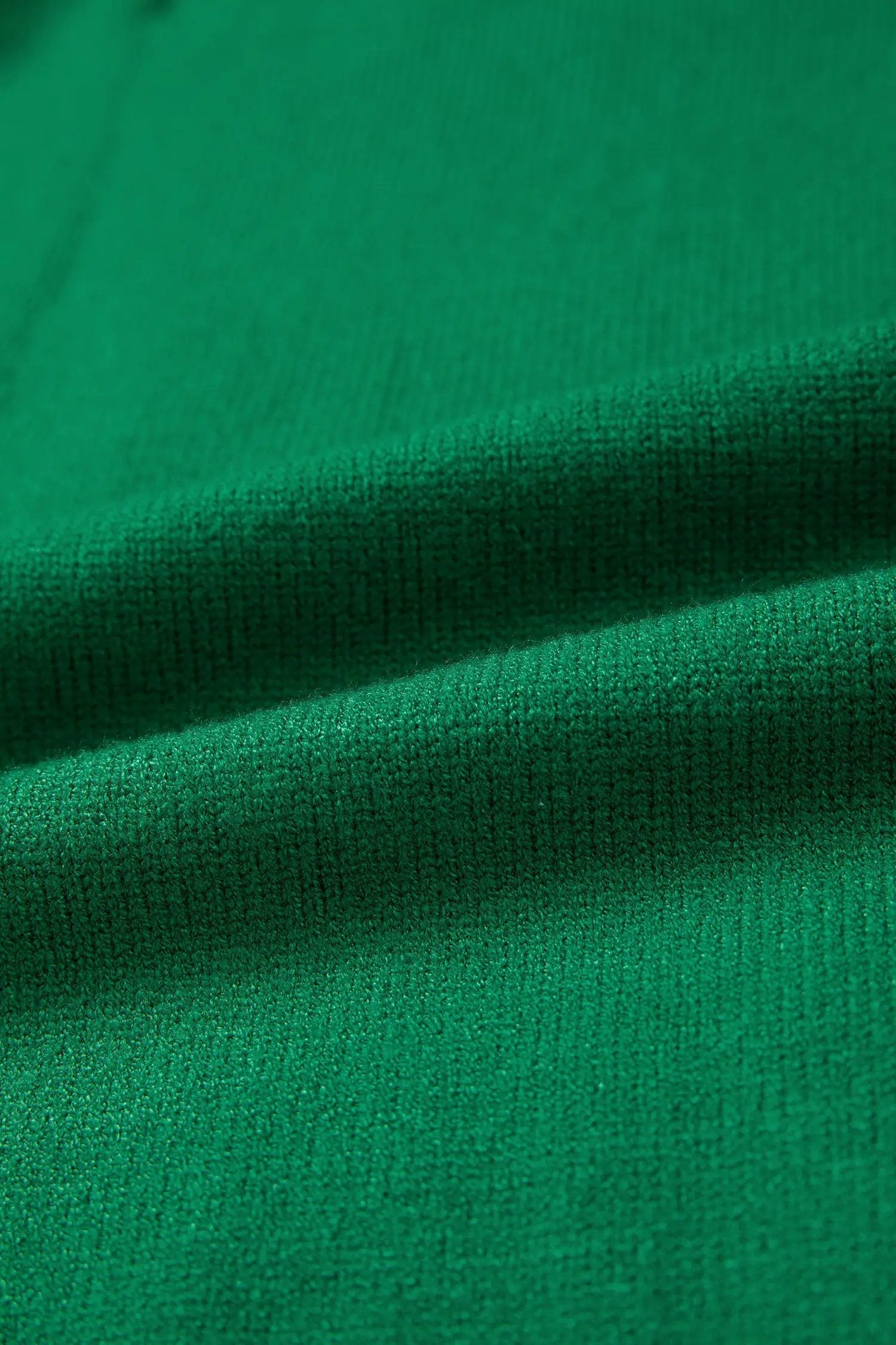 Bright green ribbed mock neck short sleeve knit sweater with pink horseshoe embroidery