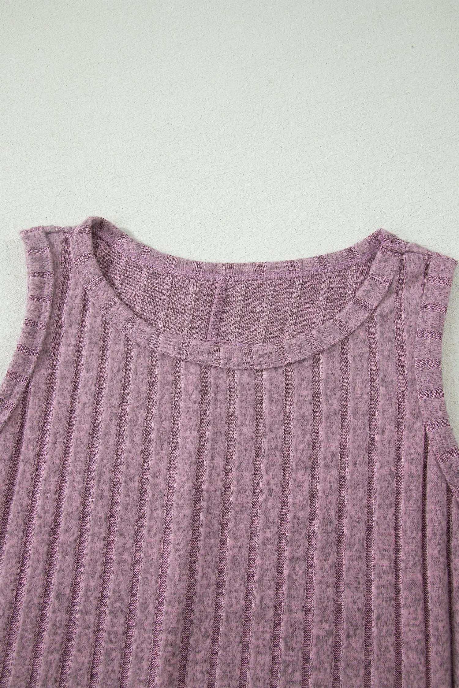 Ribbed Mineral Wash Tank Top slim fit cozy western casual top