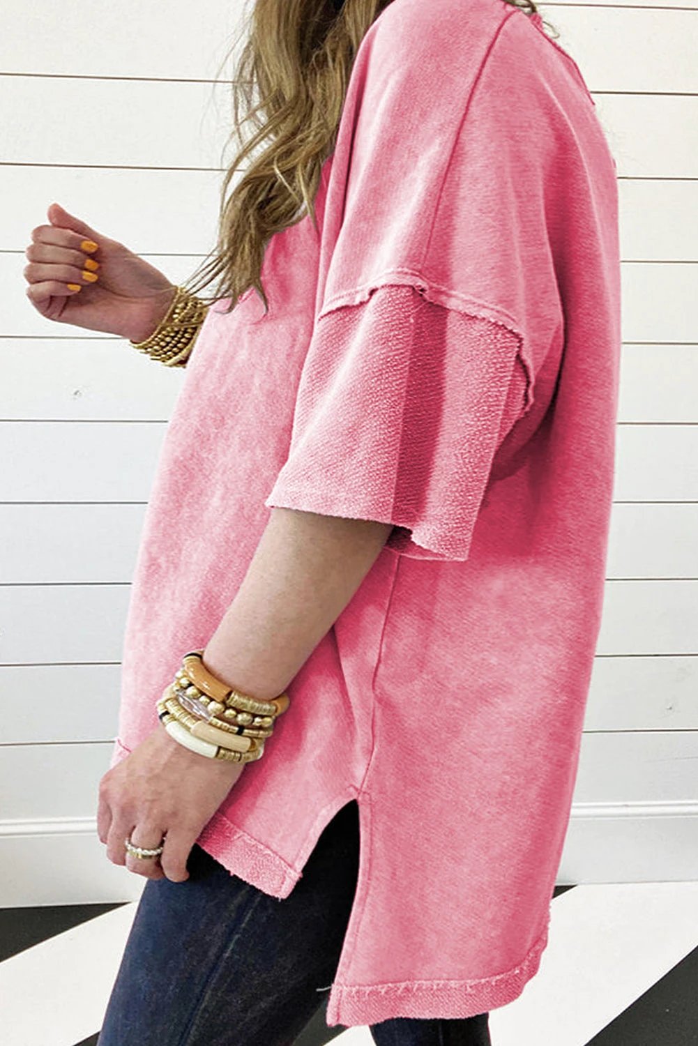 Plus Size Oversized Mineral Wash Tee