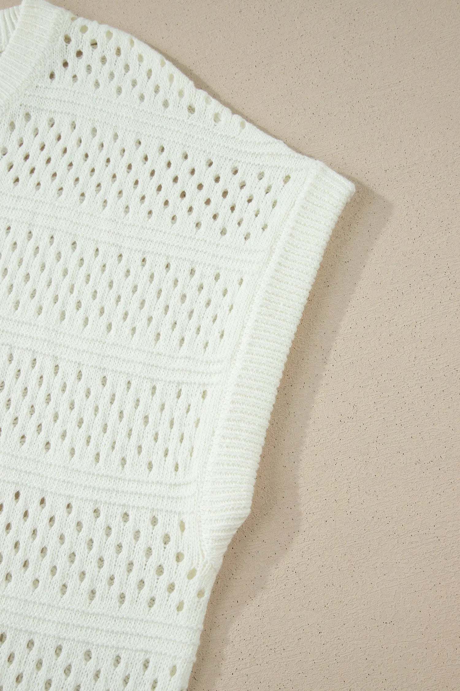 plus size eyelet knit dolman sweater