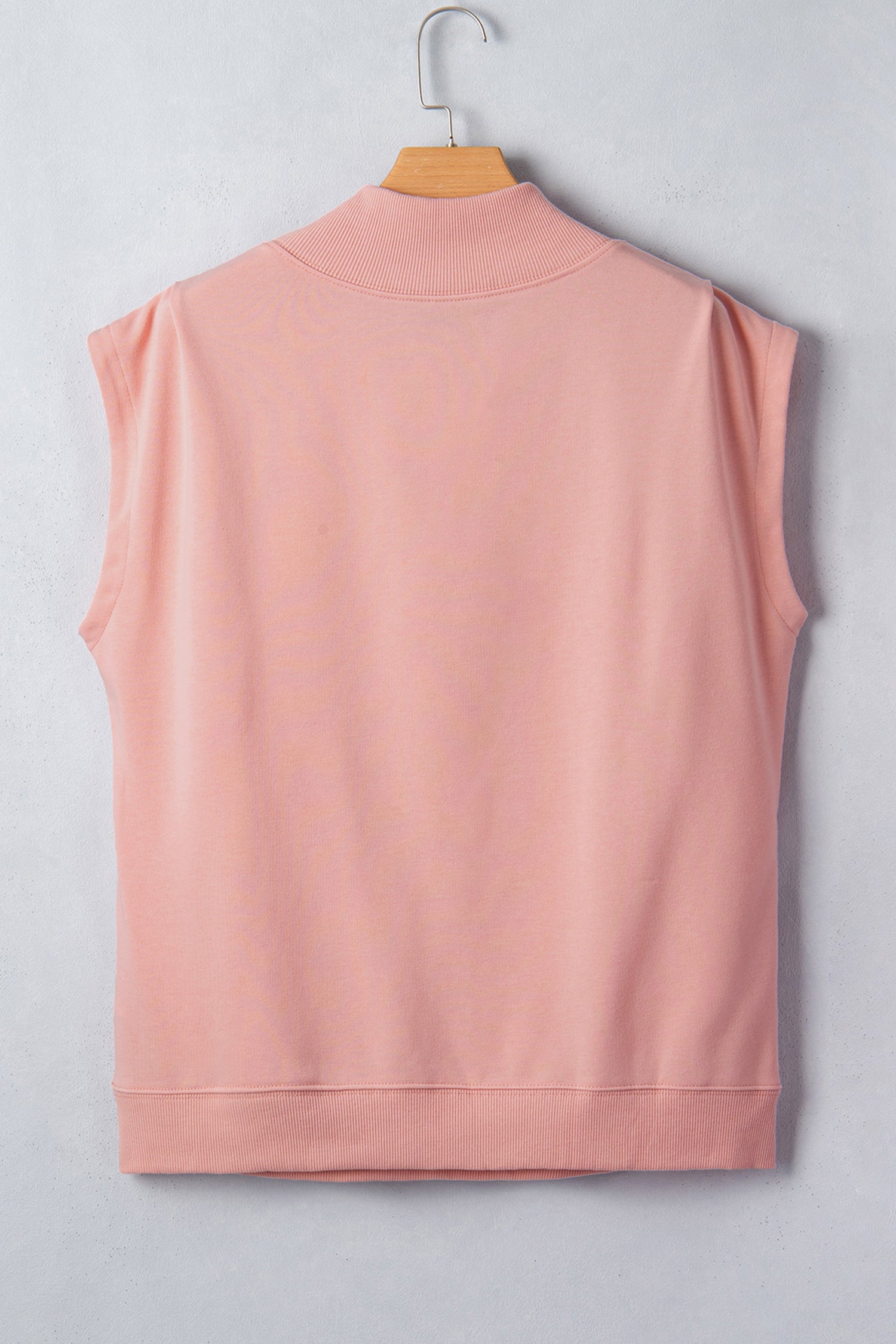 Everyday Chic | High Neck Cap Sleeve Top Relaxed Fit Blouse