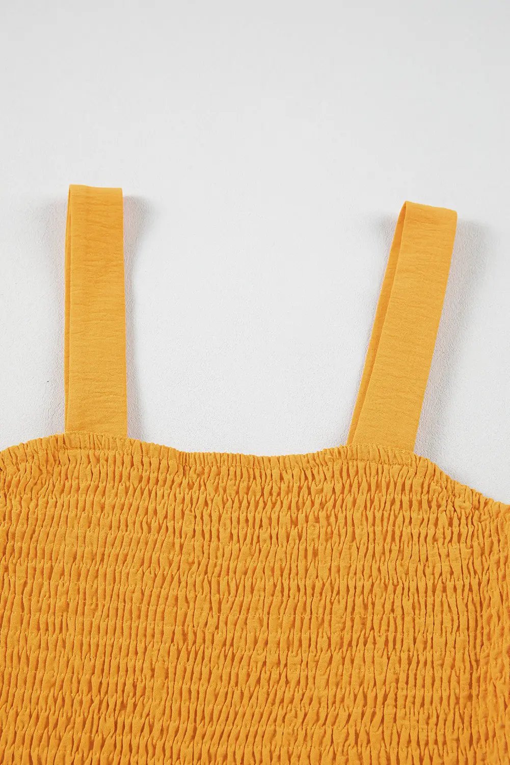 pocketed smocked romper