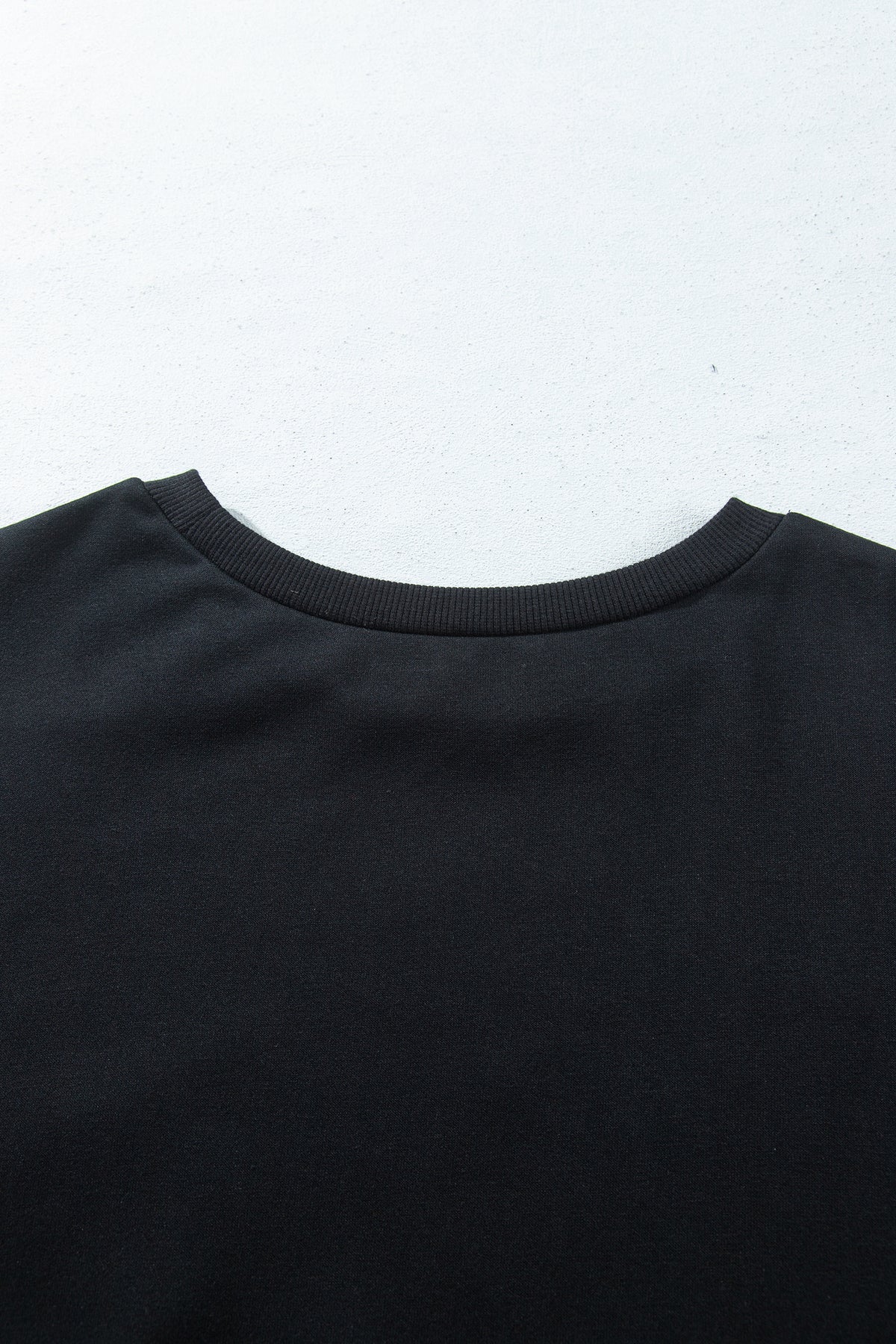 Black Rugby Game Day Patchwork Graphic Plus Size Sweatshirt