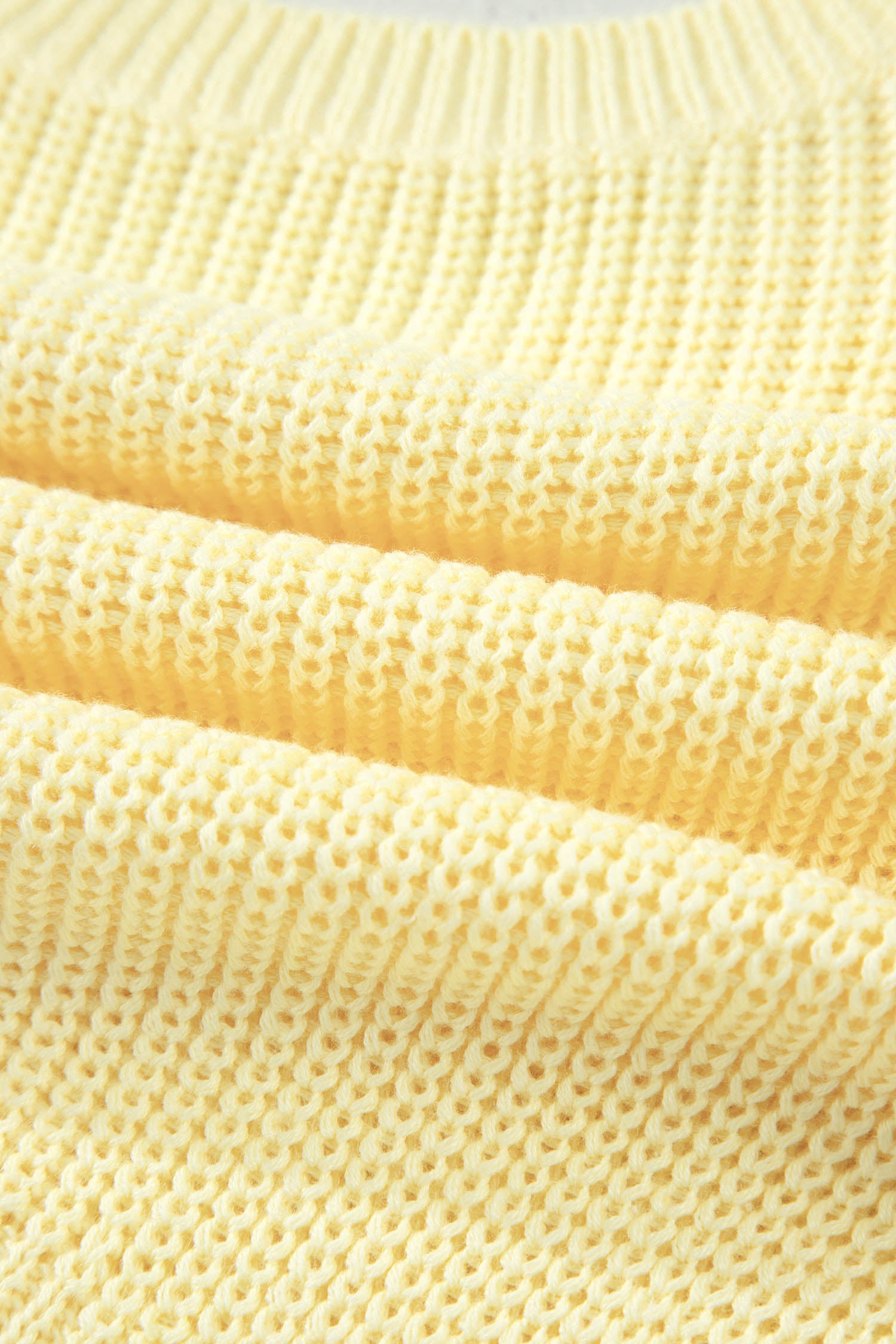 Knot Back Cropped Knit Tank Top | Pastel Yellow Summer Style
