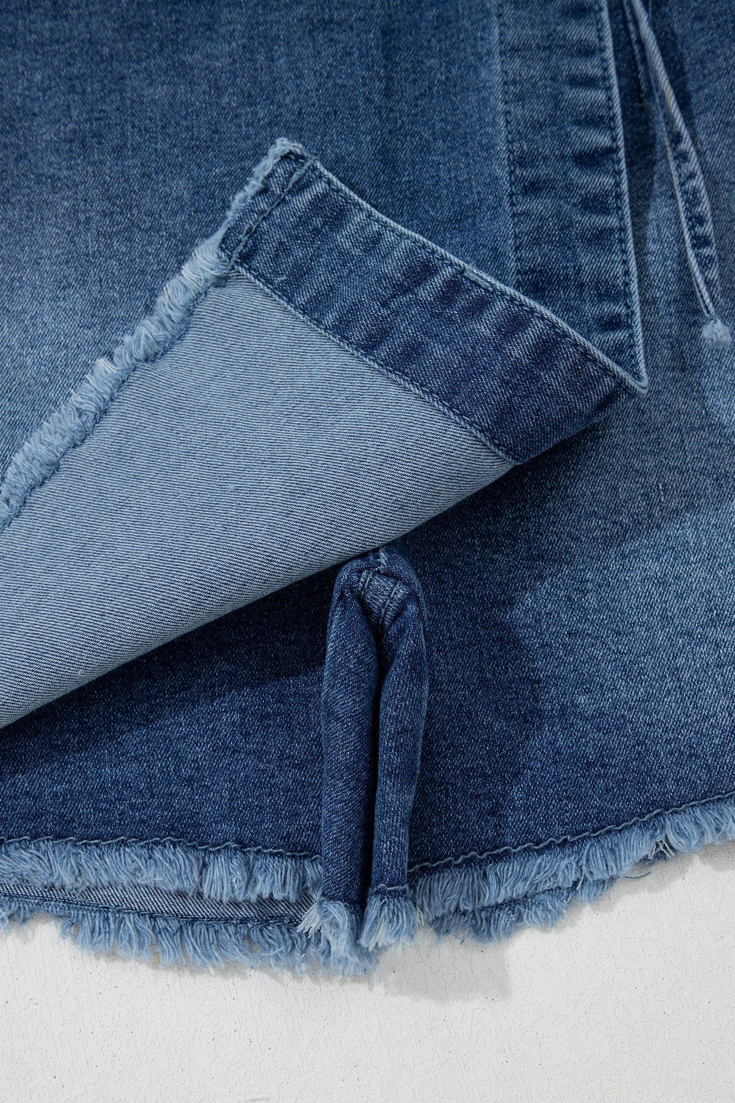Sun-Kissed Chic | Wrapped Tied Waist Denim Skort