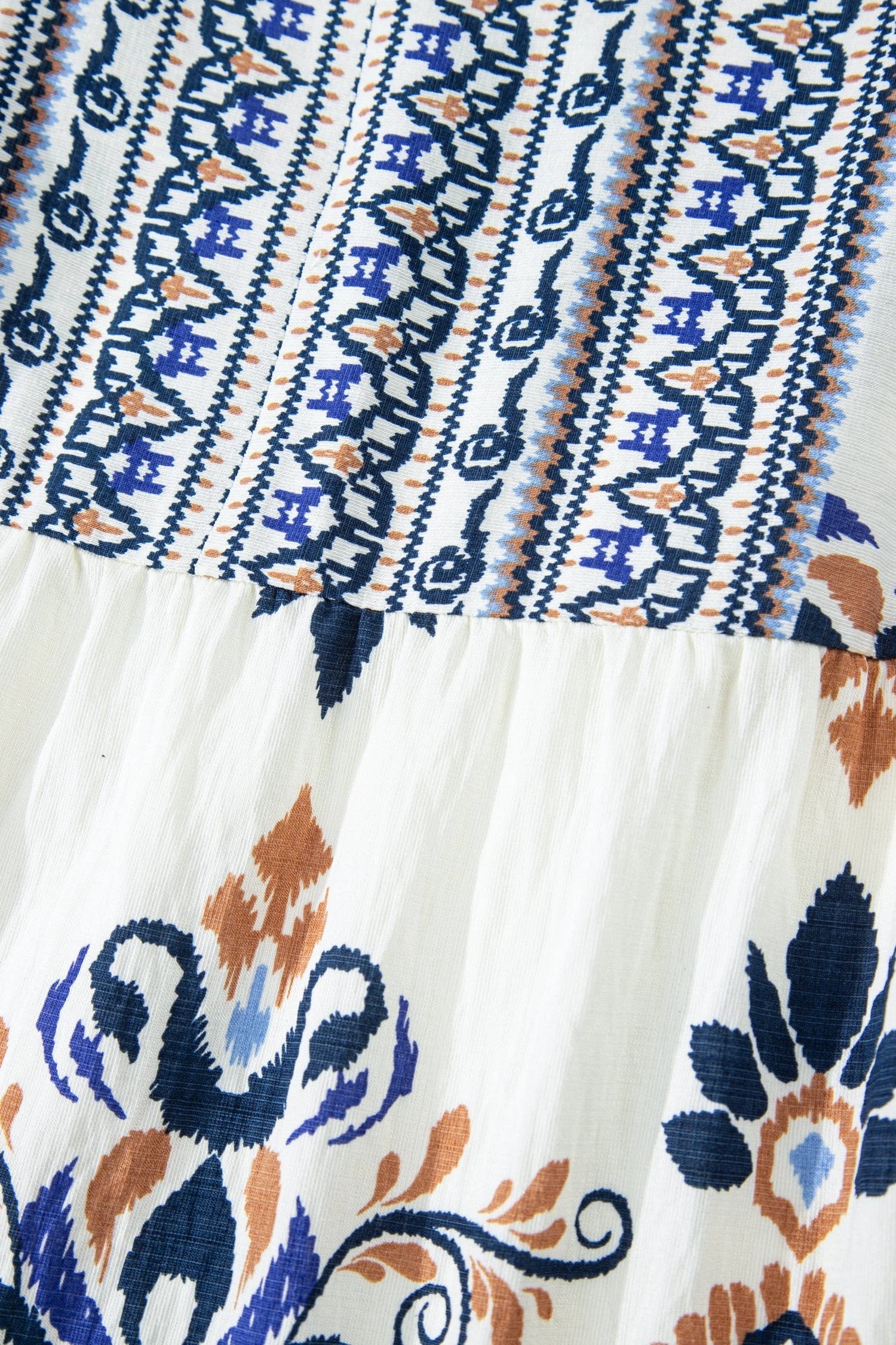 Plus size boho print dress